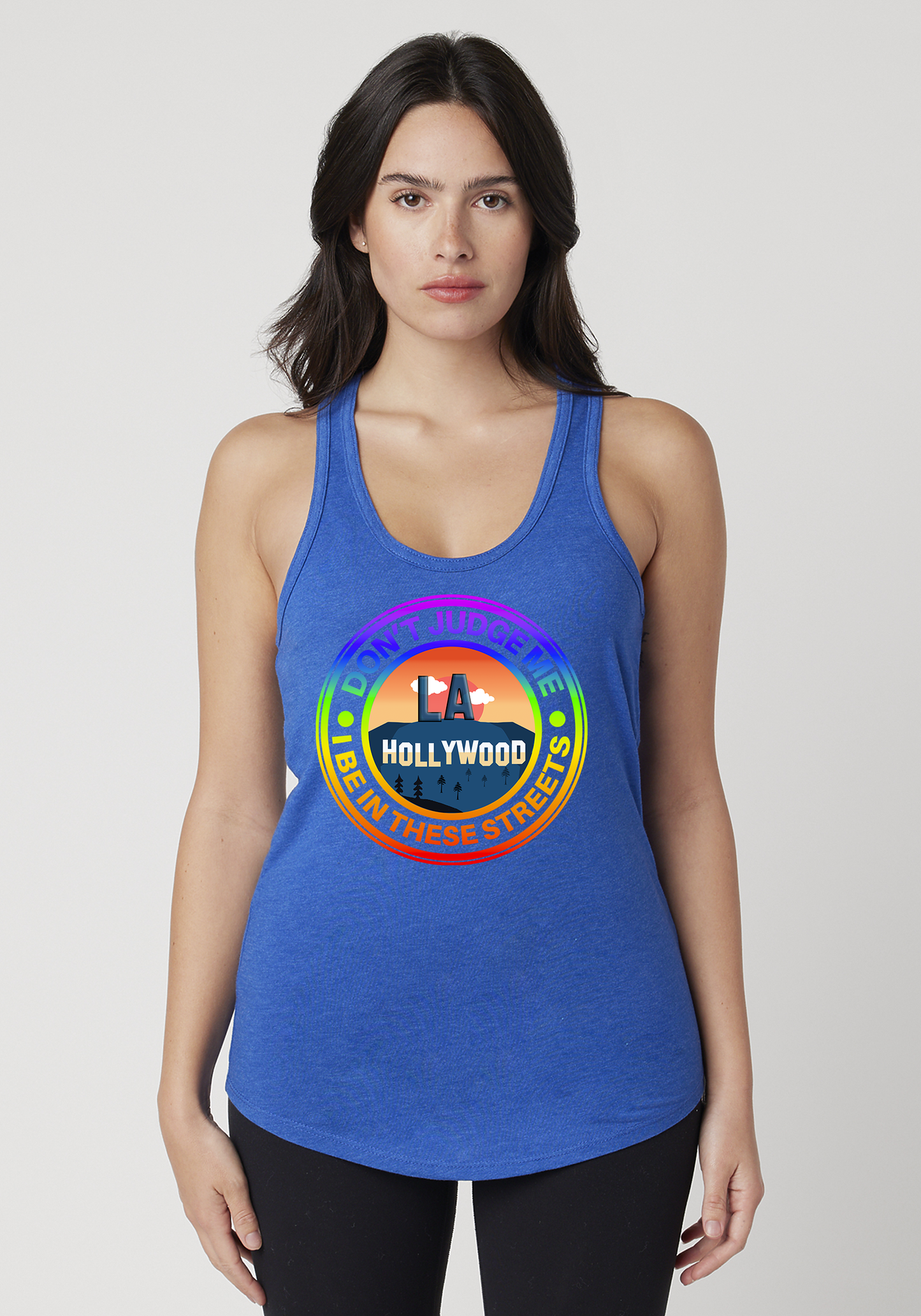 Royal Heather Women's Racerback Tank - Hollywood