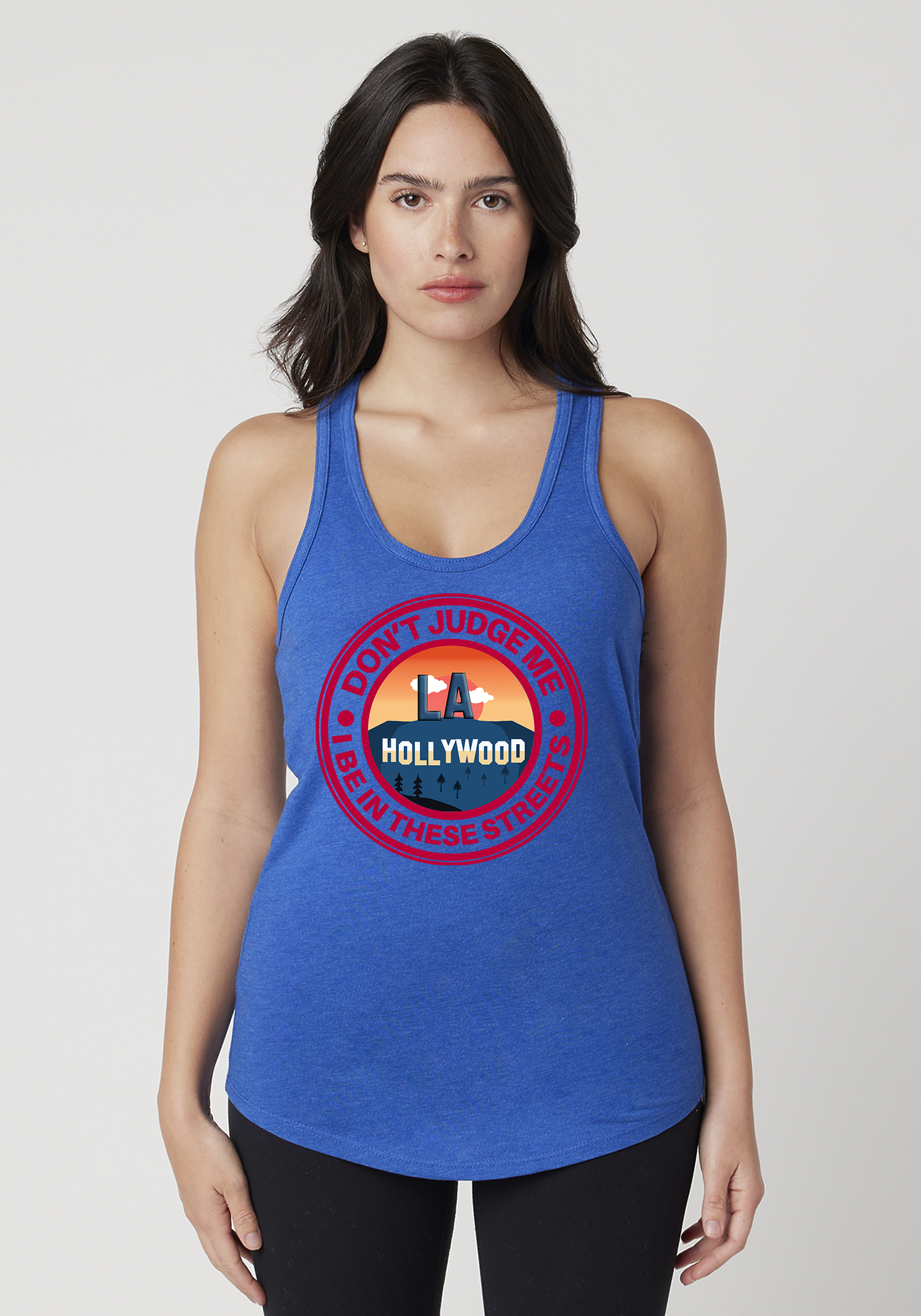 Royal Heather Women's Racerback Tank - Hollywood