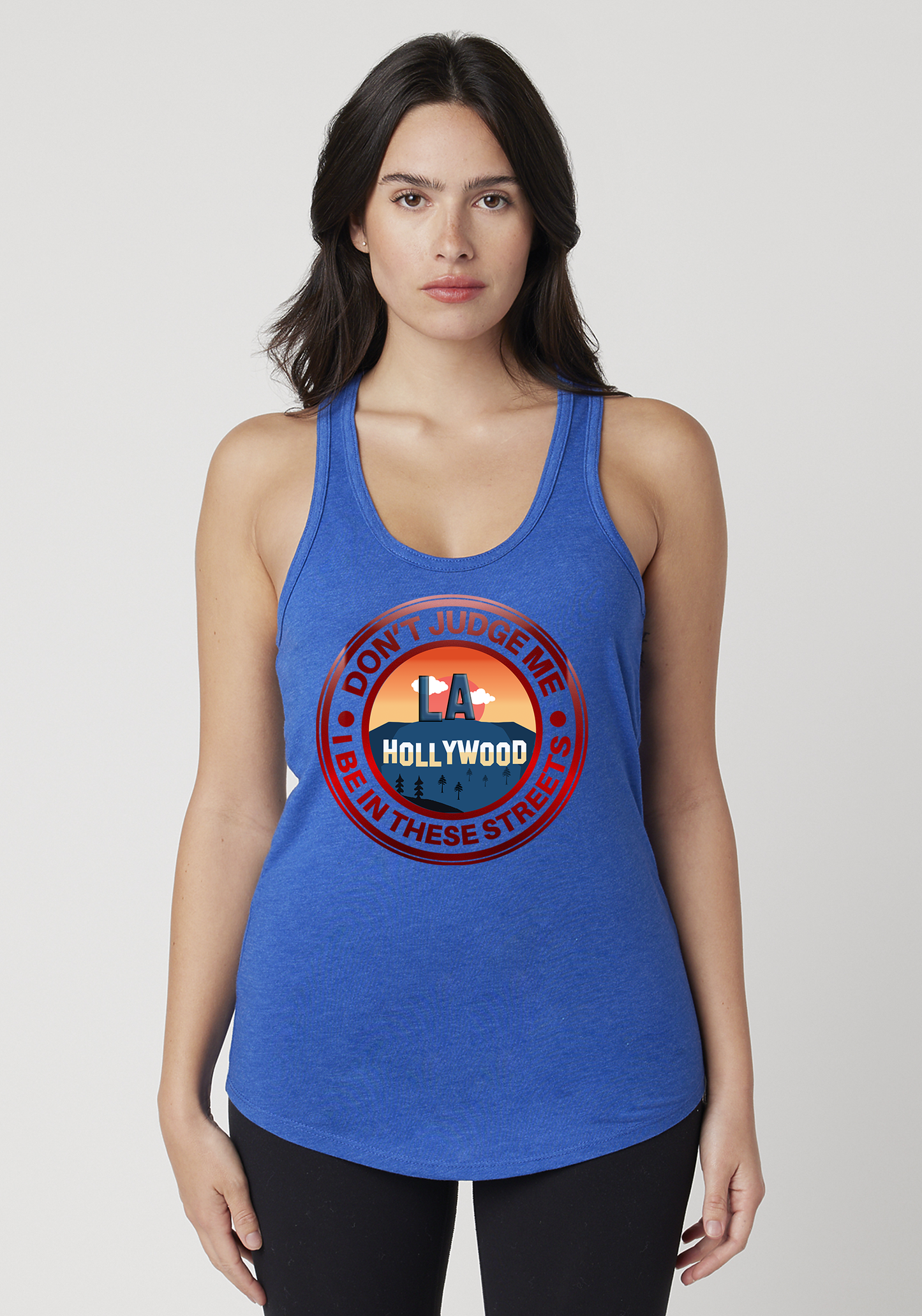Royal Heather Women's Racerback Tank - Hollywood