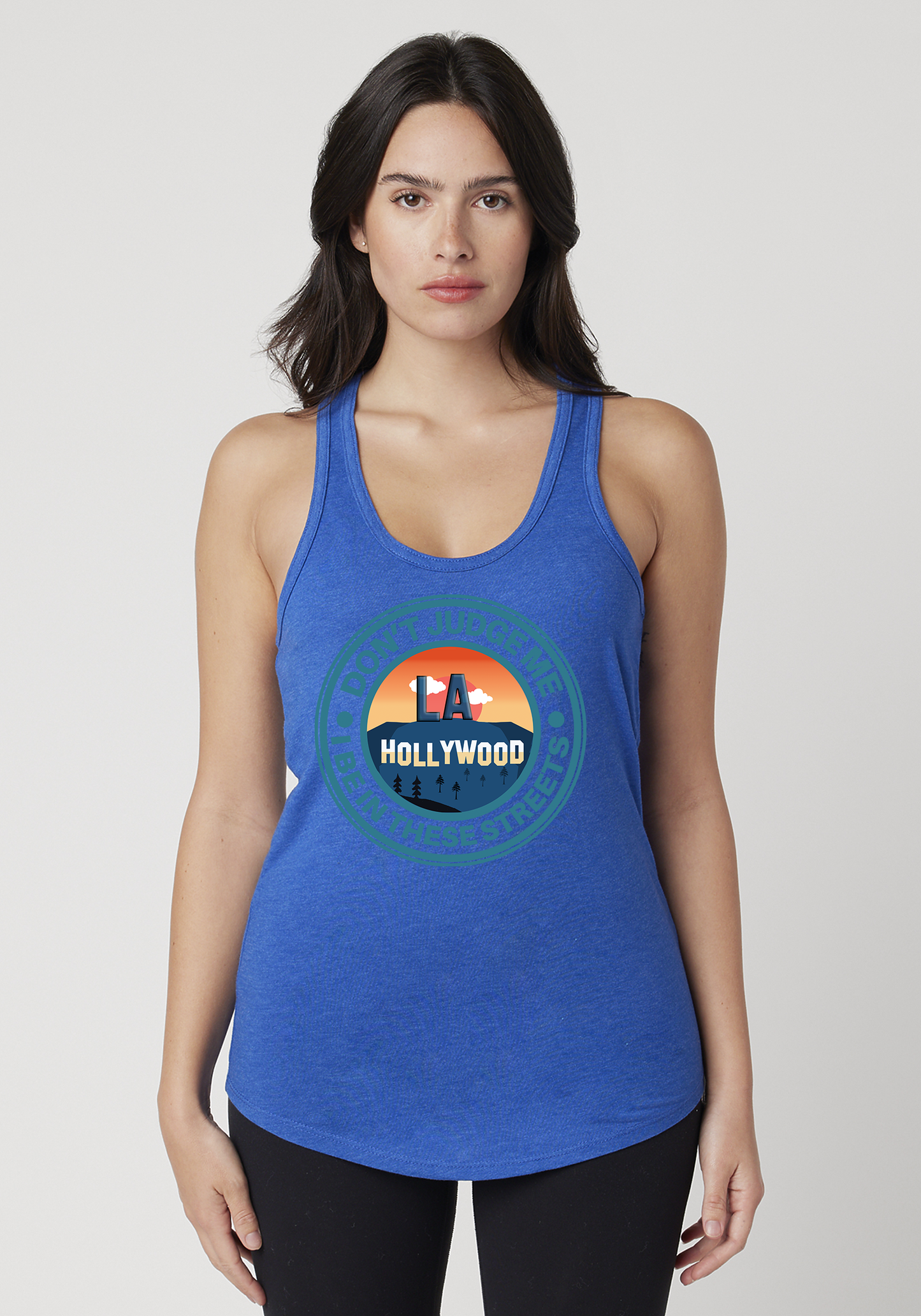 Royal Heather Women's Racerback Tank - Hollywood