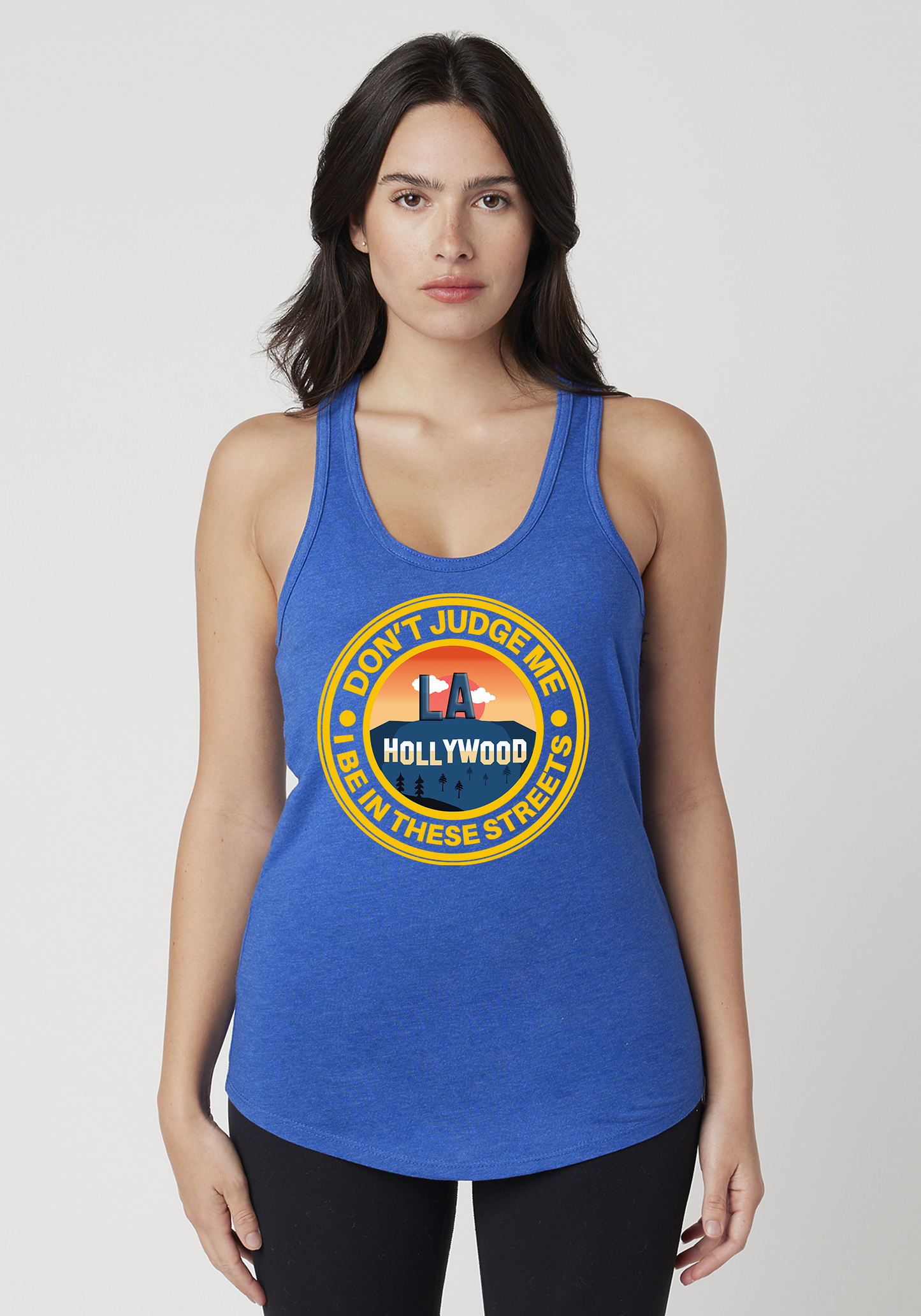 Royal Heather Women's Racerback Tank - Hollywood