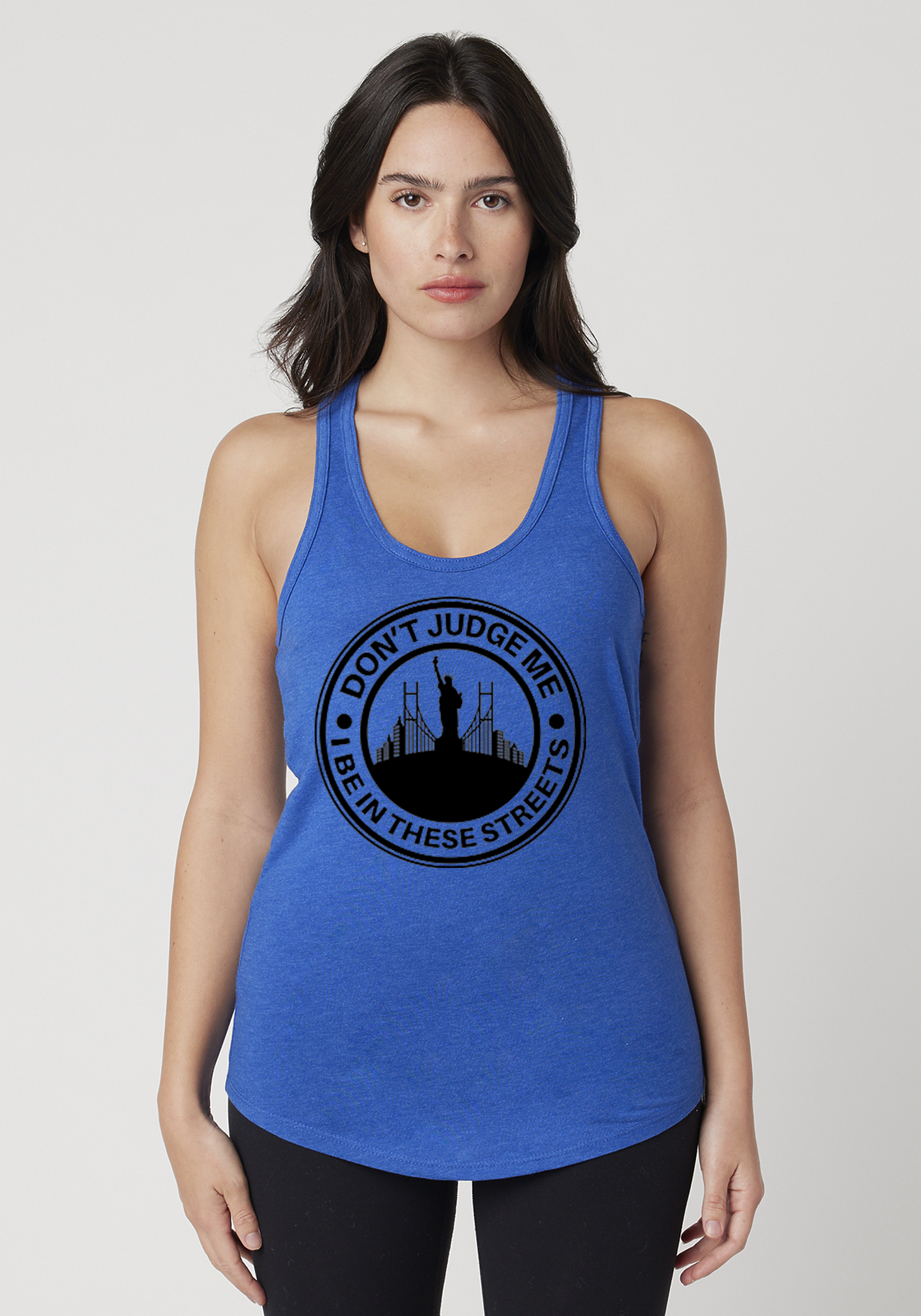 Royal Heather Women's Racerback Tank - The City