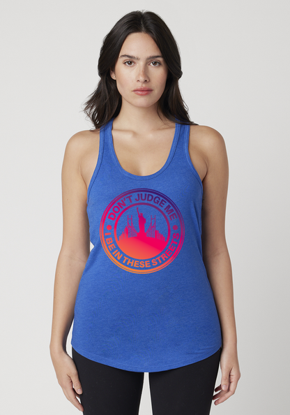 Royal Heather Women's Racerback Tank - The City