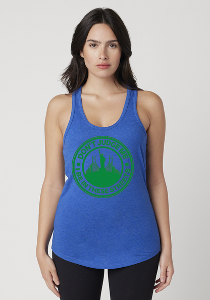 Royal Heather Women's Racerback Tank - The City