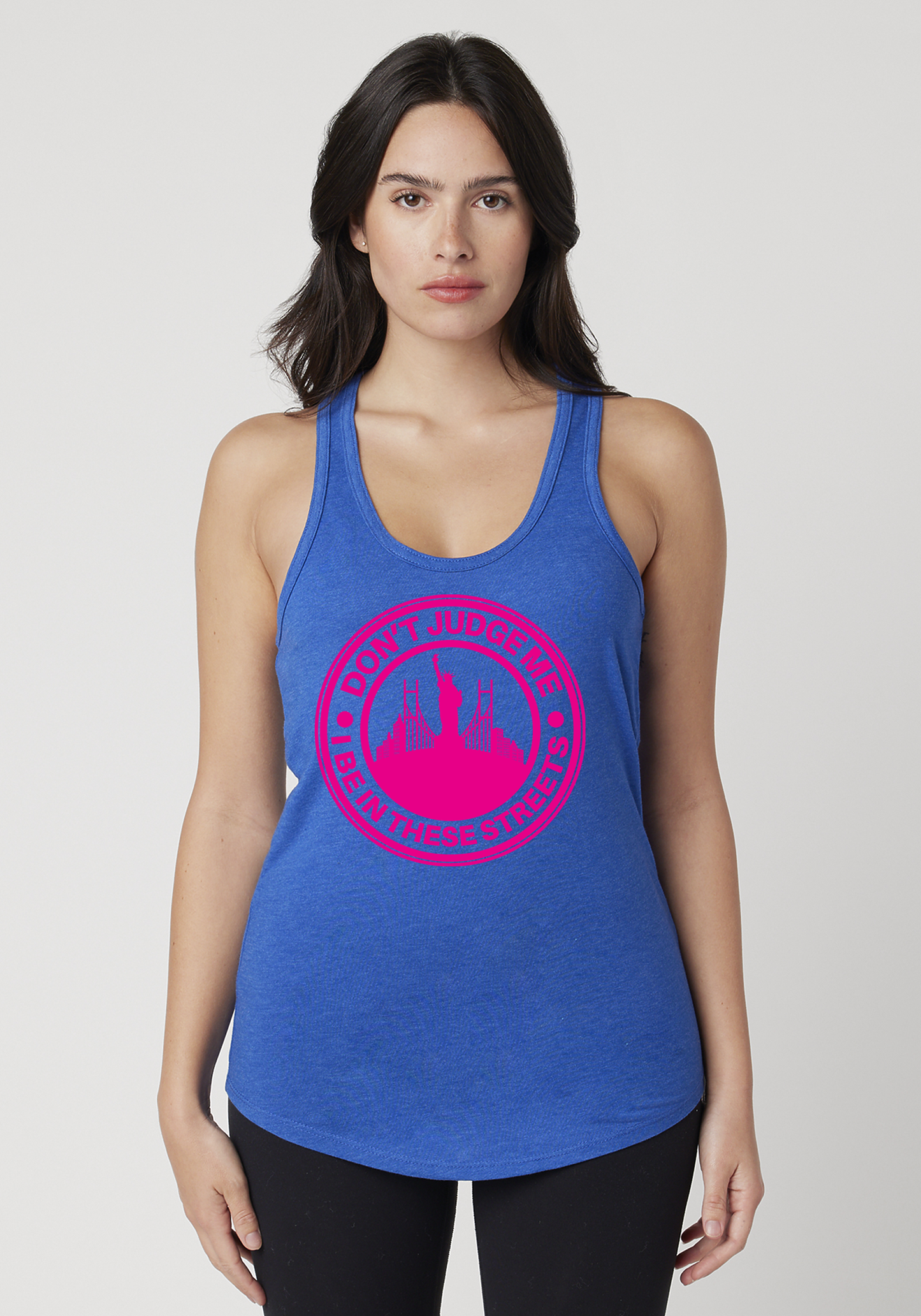 Royal Heather Women's Racerback Tank - The City