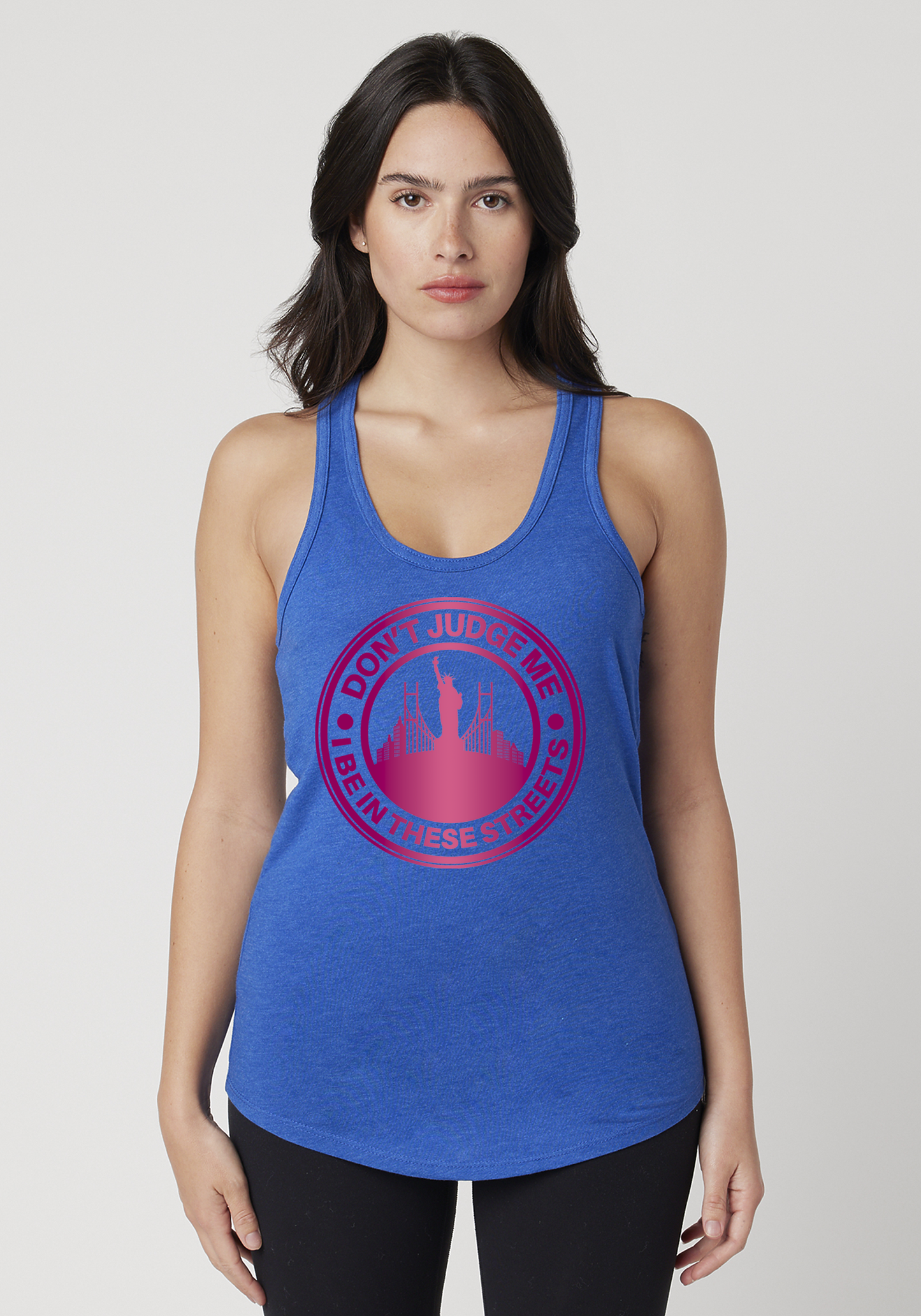 Royal Heather Women's Racerback Tank - The City