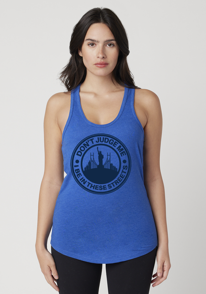 Royal Heather Women's Racerback Tank - The City