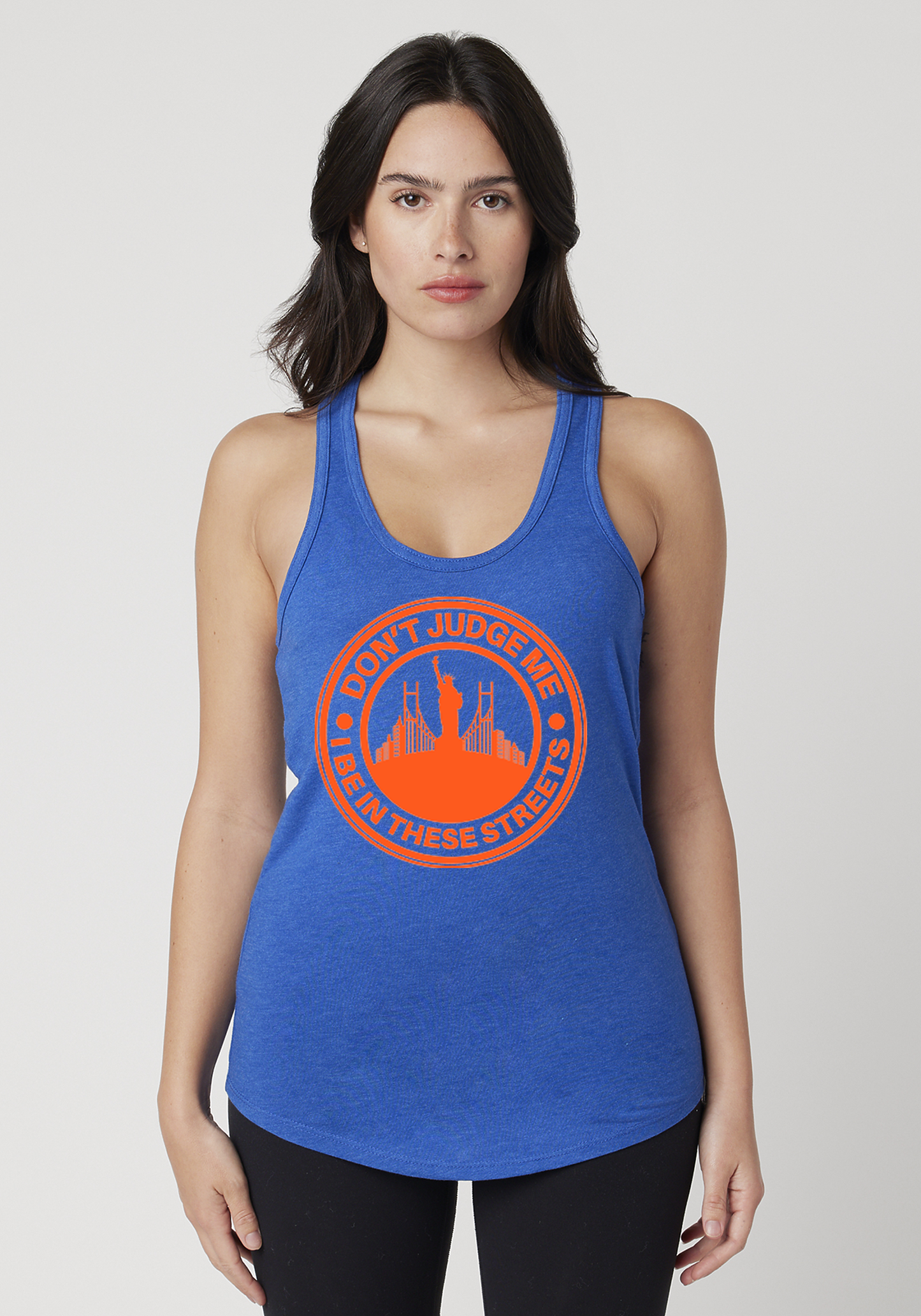 Royal Heather Women's Racerback Tank - The City