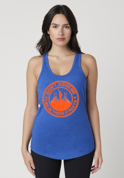 Royal Heather Women's Racerback Tank - The City