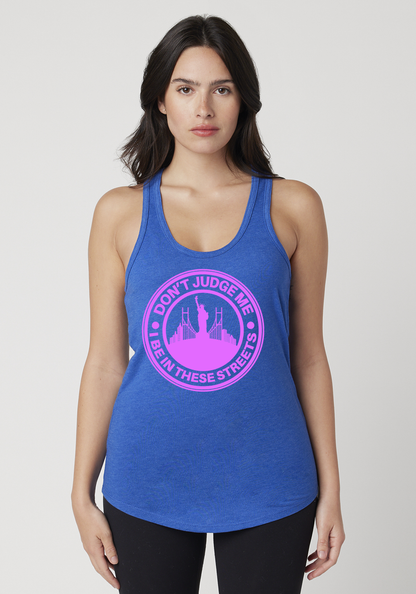 Royal Heather Women's Racerback Tank - The City