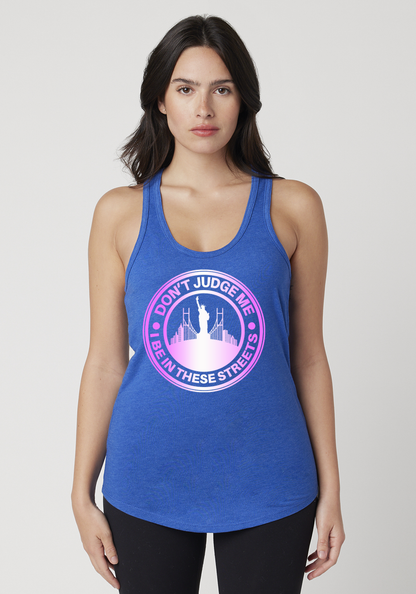 Royal Heather Women's Racerback Tank - The City