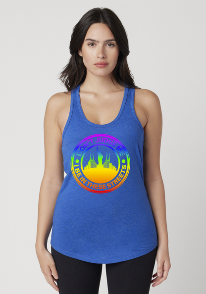 Royal Heather Women's Racerback Tank - The City