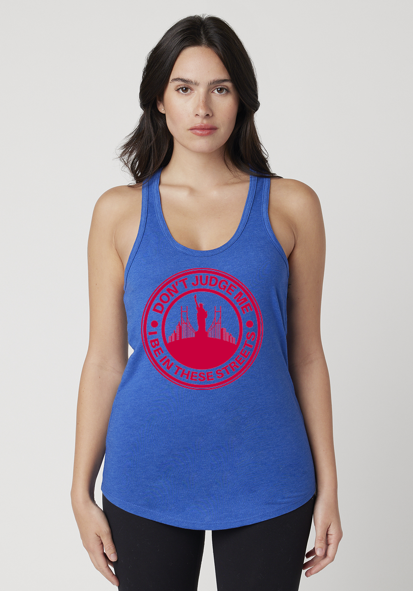 Royal Heather Women's Racerback Tank - The City