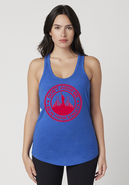 Royal Heather Women's Racerback Tank - The City