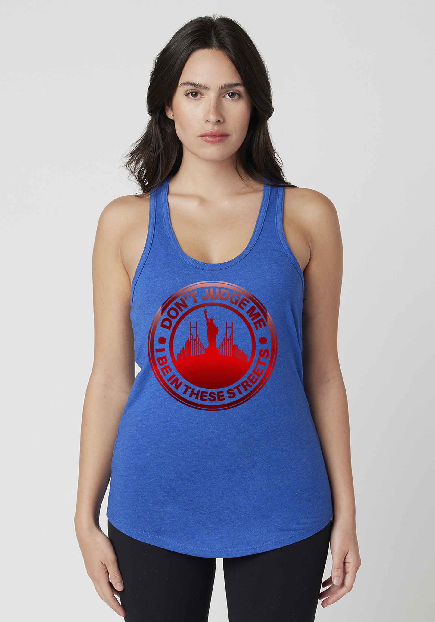 Royal Heather Women's Racerback Tank - The City