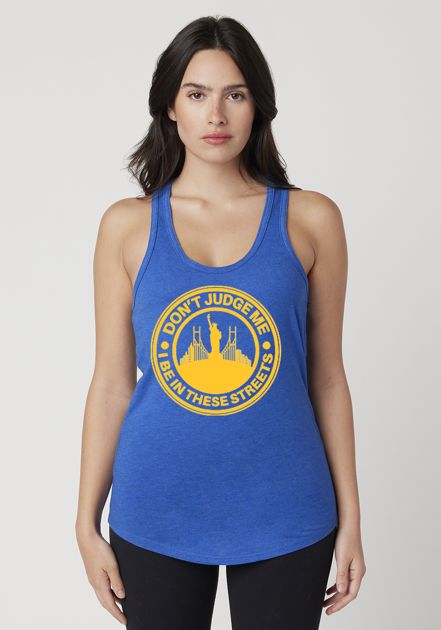 Royal Heather Women's Racerback Tank - The City
