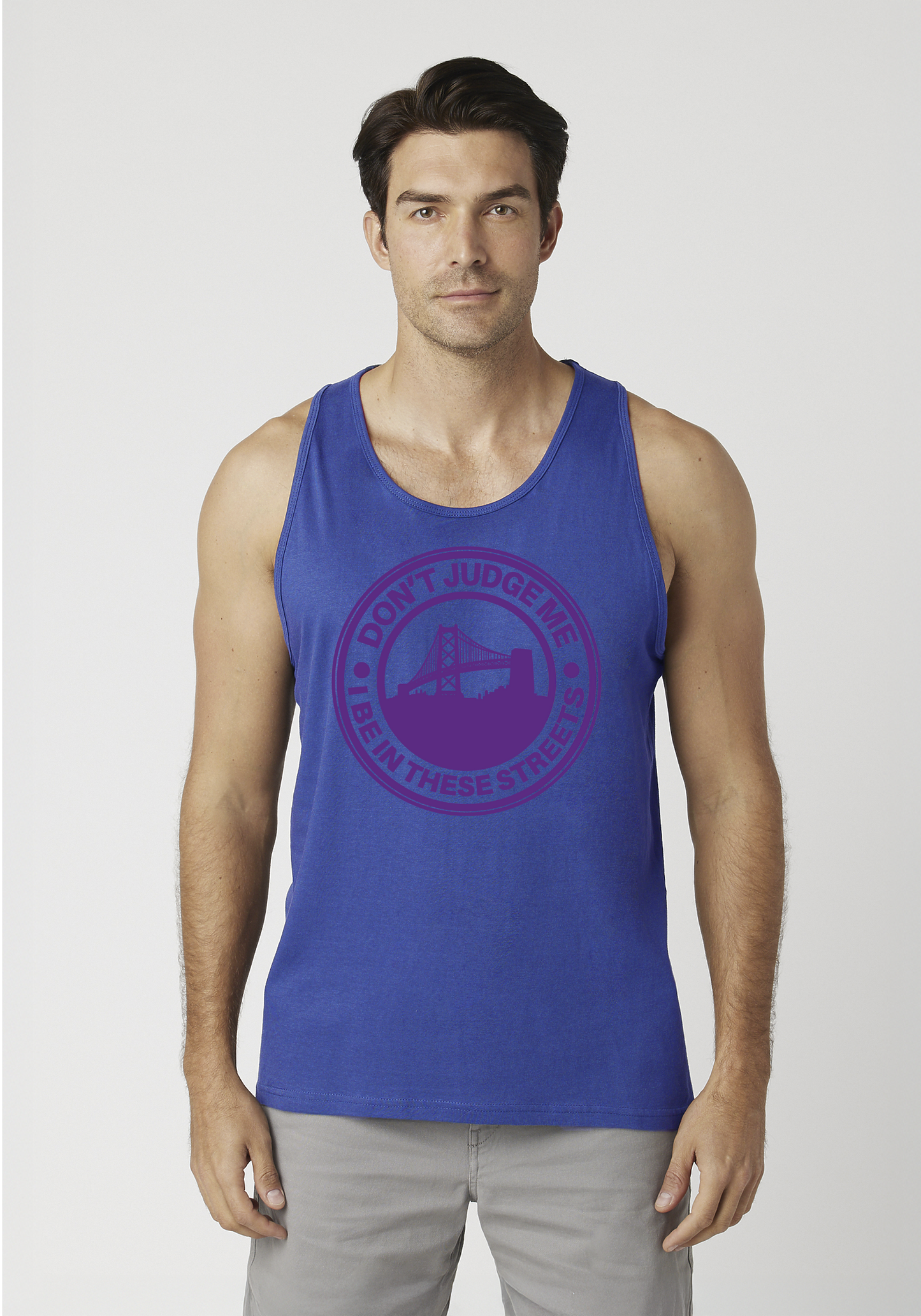 Royal Blue Men's Tank Top - The Town