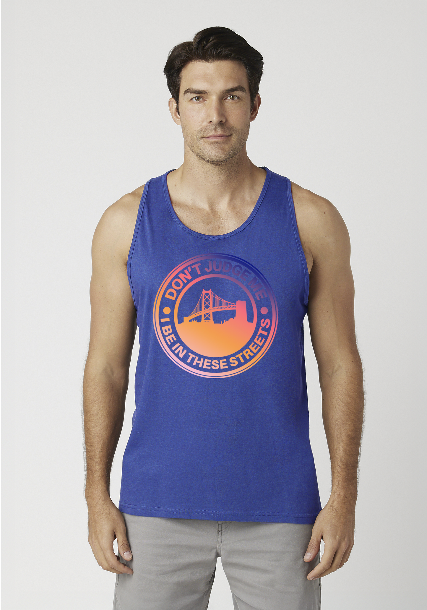 Royal Blue Men's Tank Top - The Town