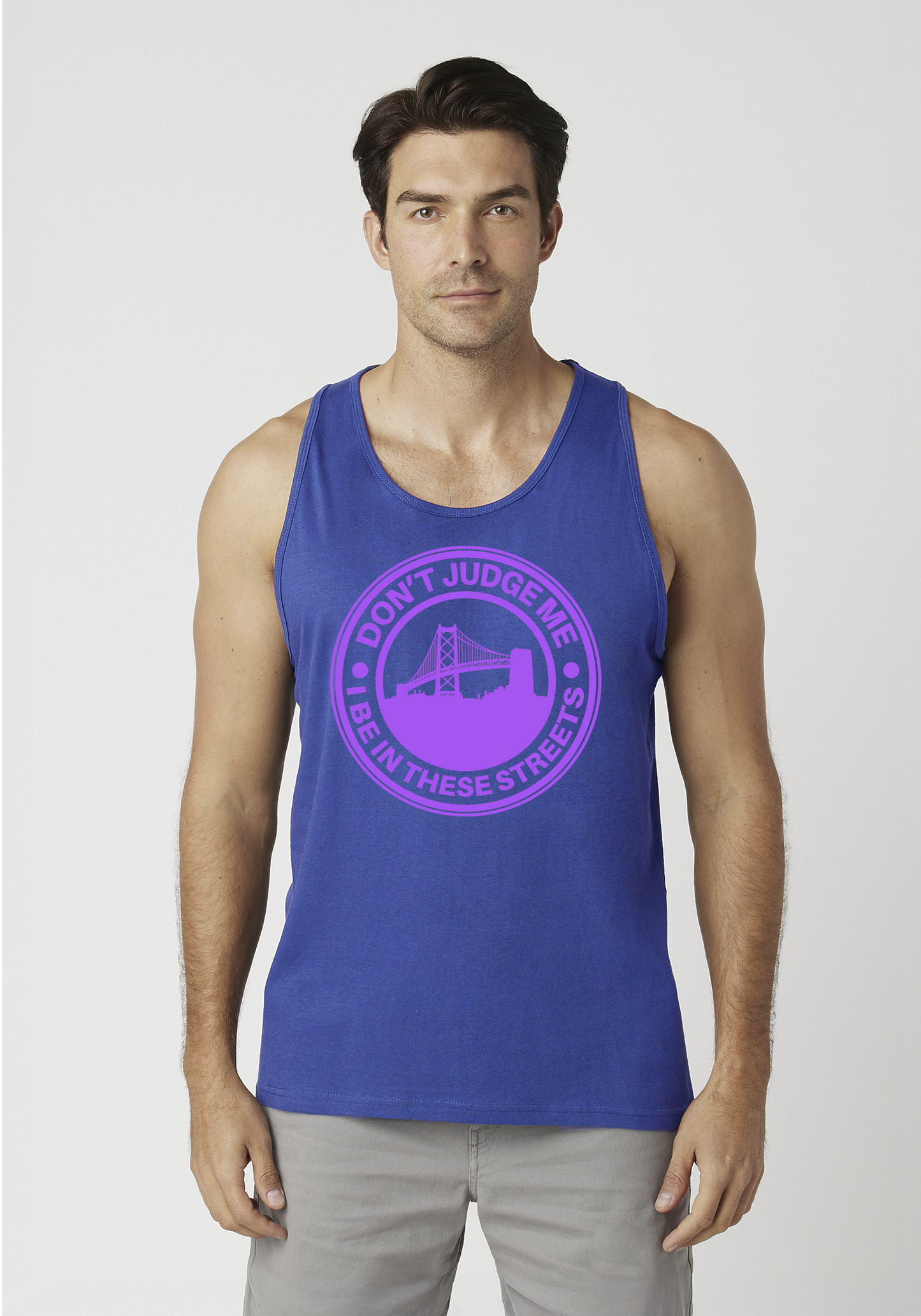 Royal Blue Men's Tank Top - The Town