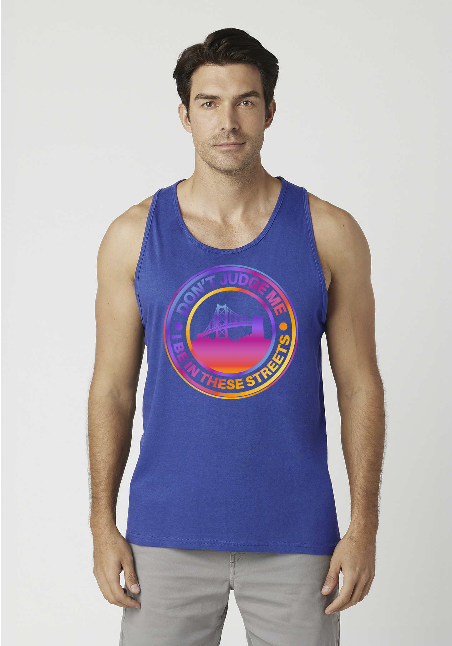 Royal Blue Men's Tank Top - The Town