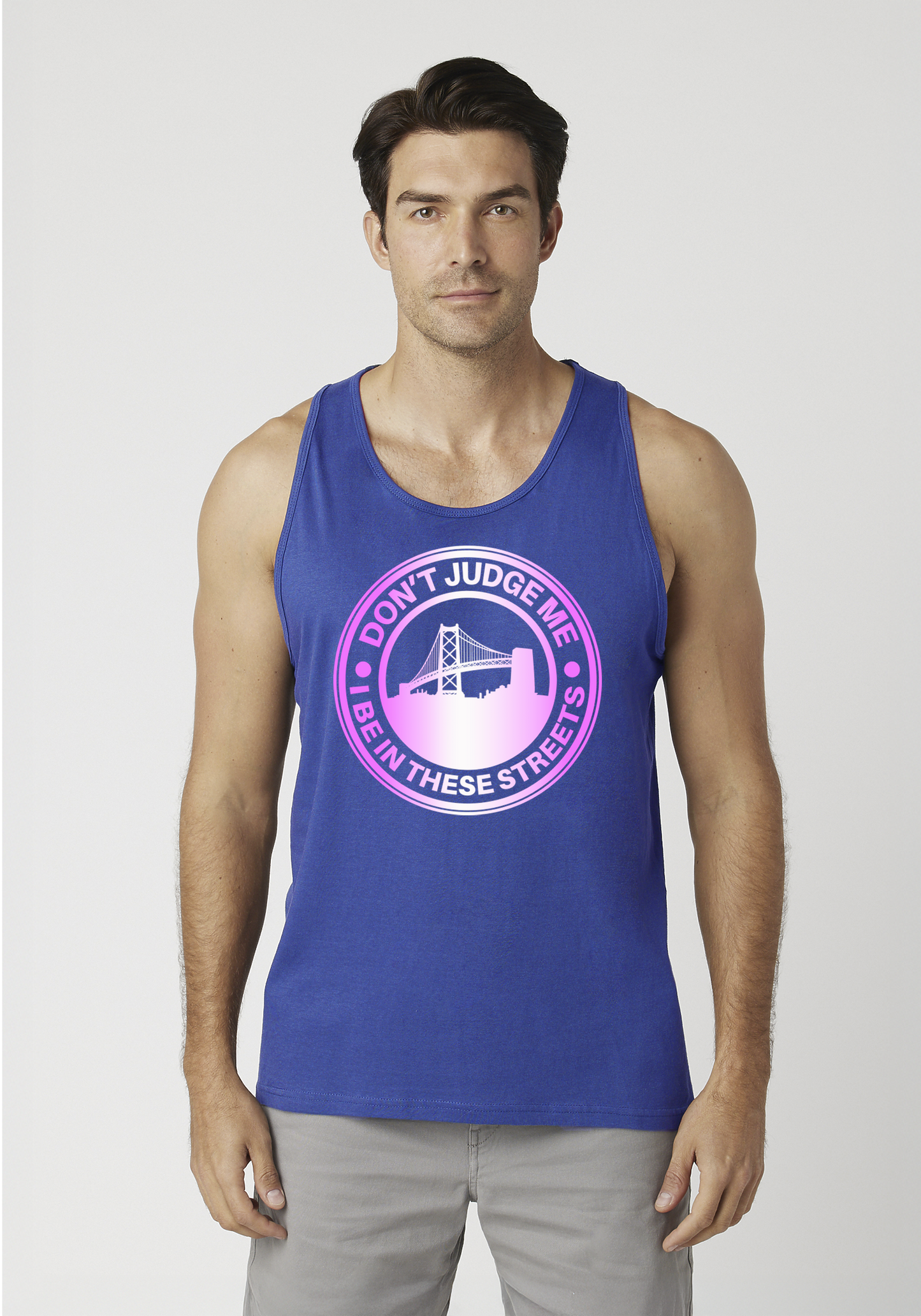 Royal Blue Men's Tank Top - The Town