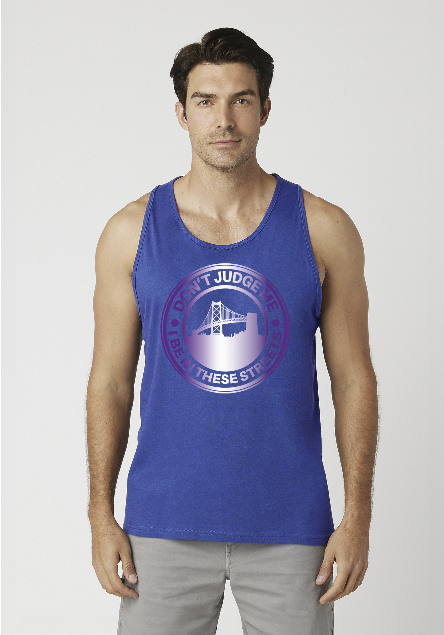 Royal Blue Men's Tank Top - The Town