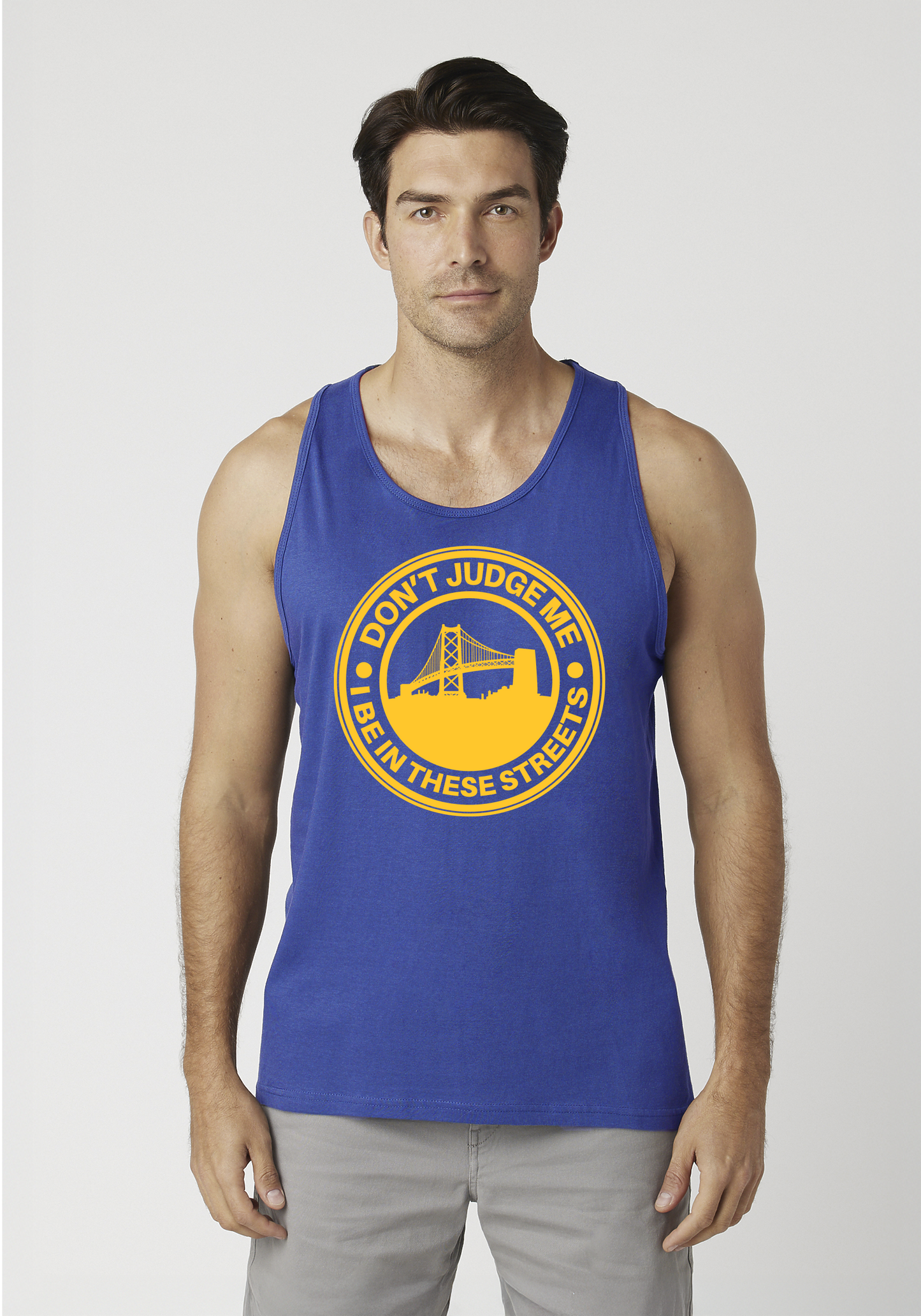 Royal Blue Men's Tank Top - The Town