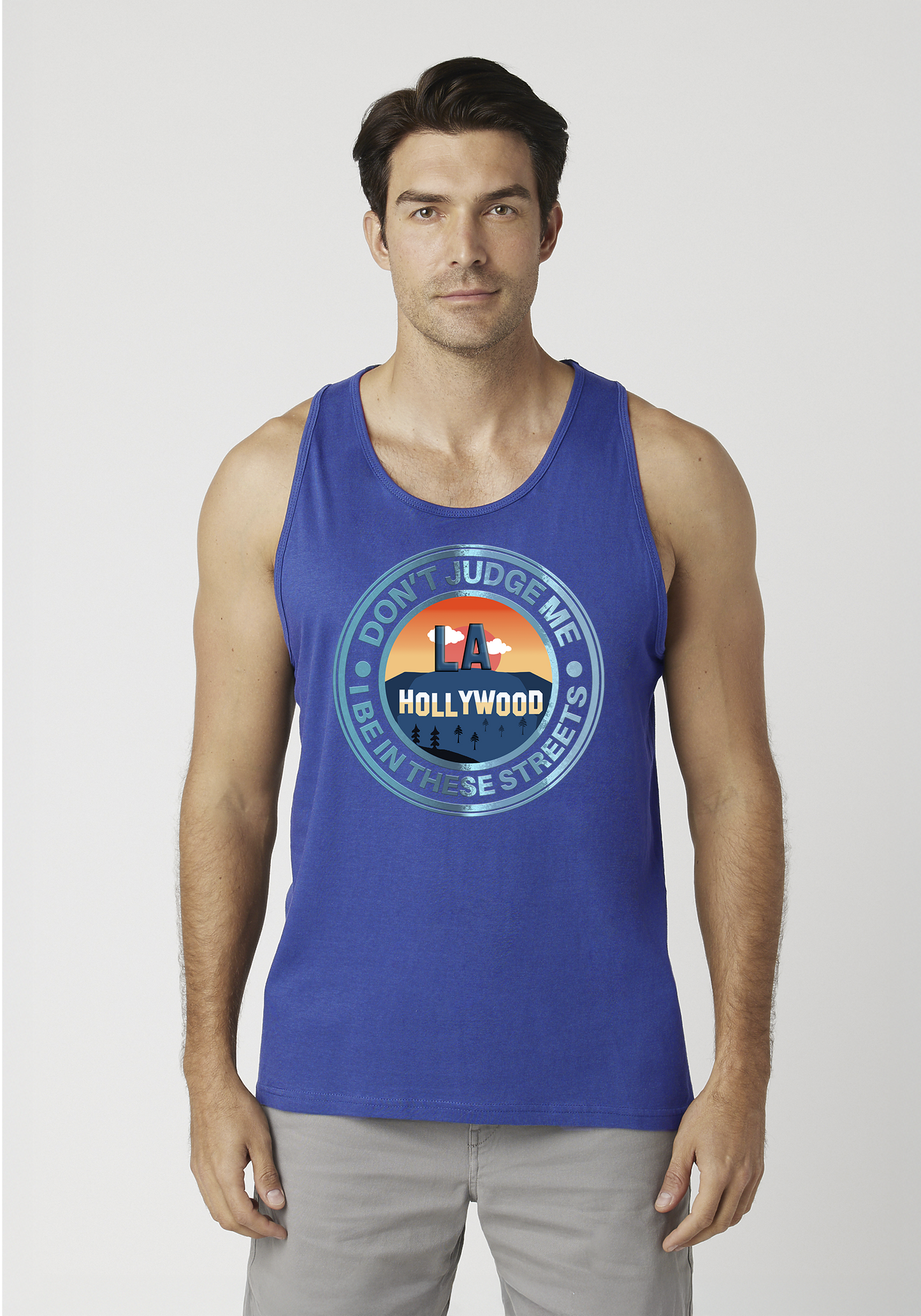 Royal Blue Men's Tank Top - Hollywood