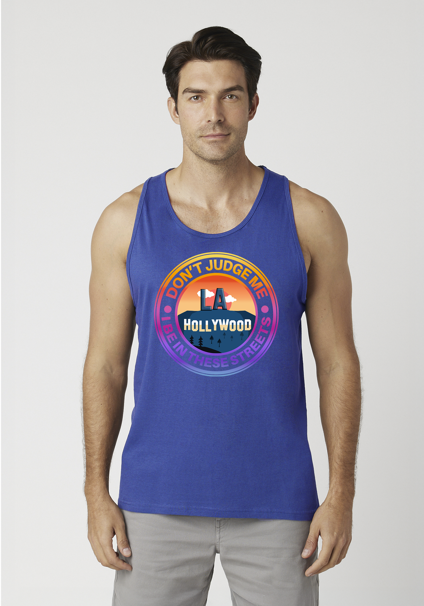 Royal Blue Men's Tank Top - Hollywood