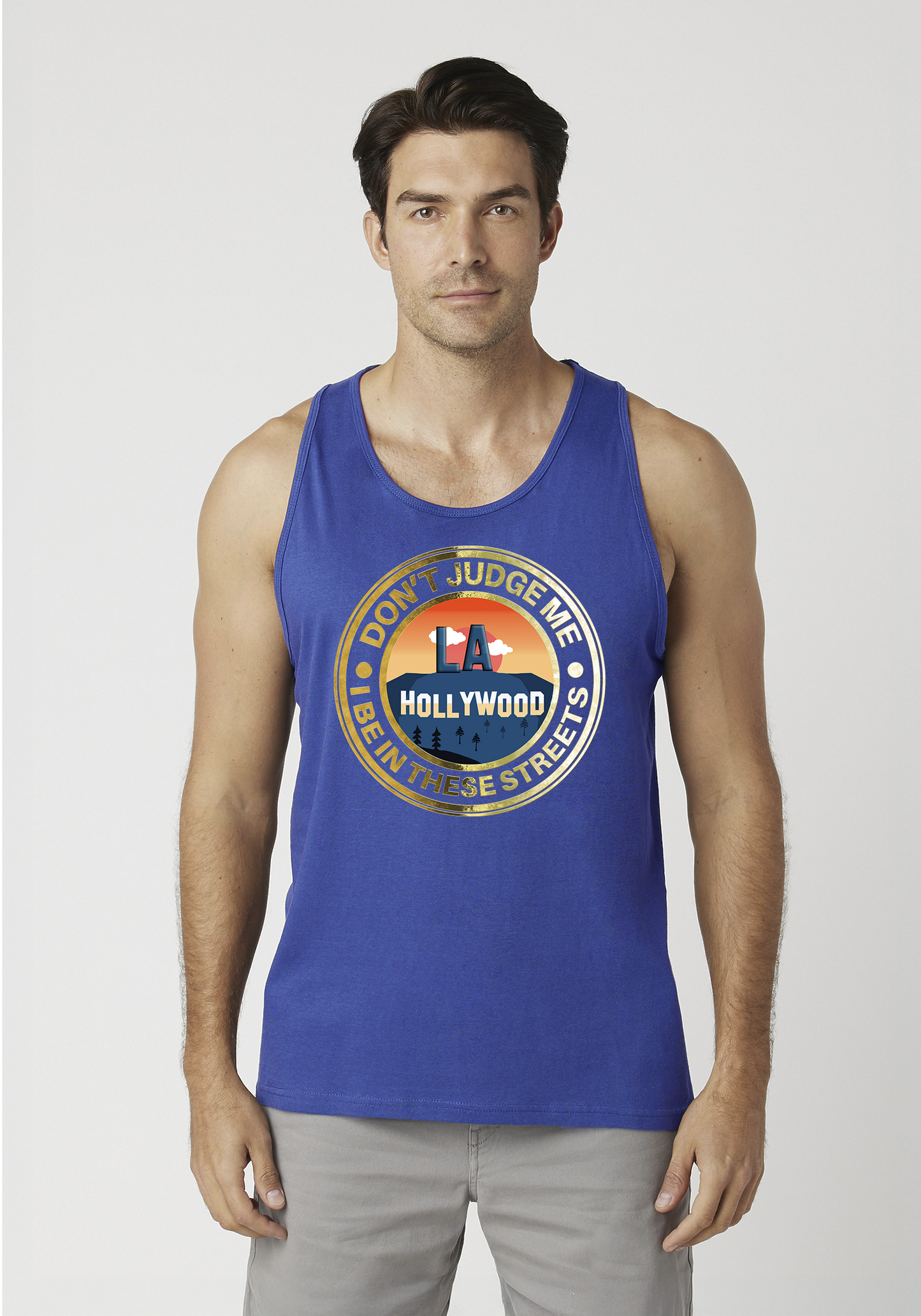 Royal Blue Men's Tank Top - Hollywood
