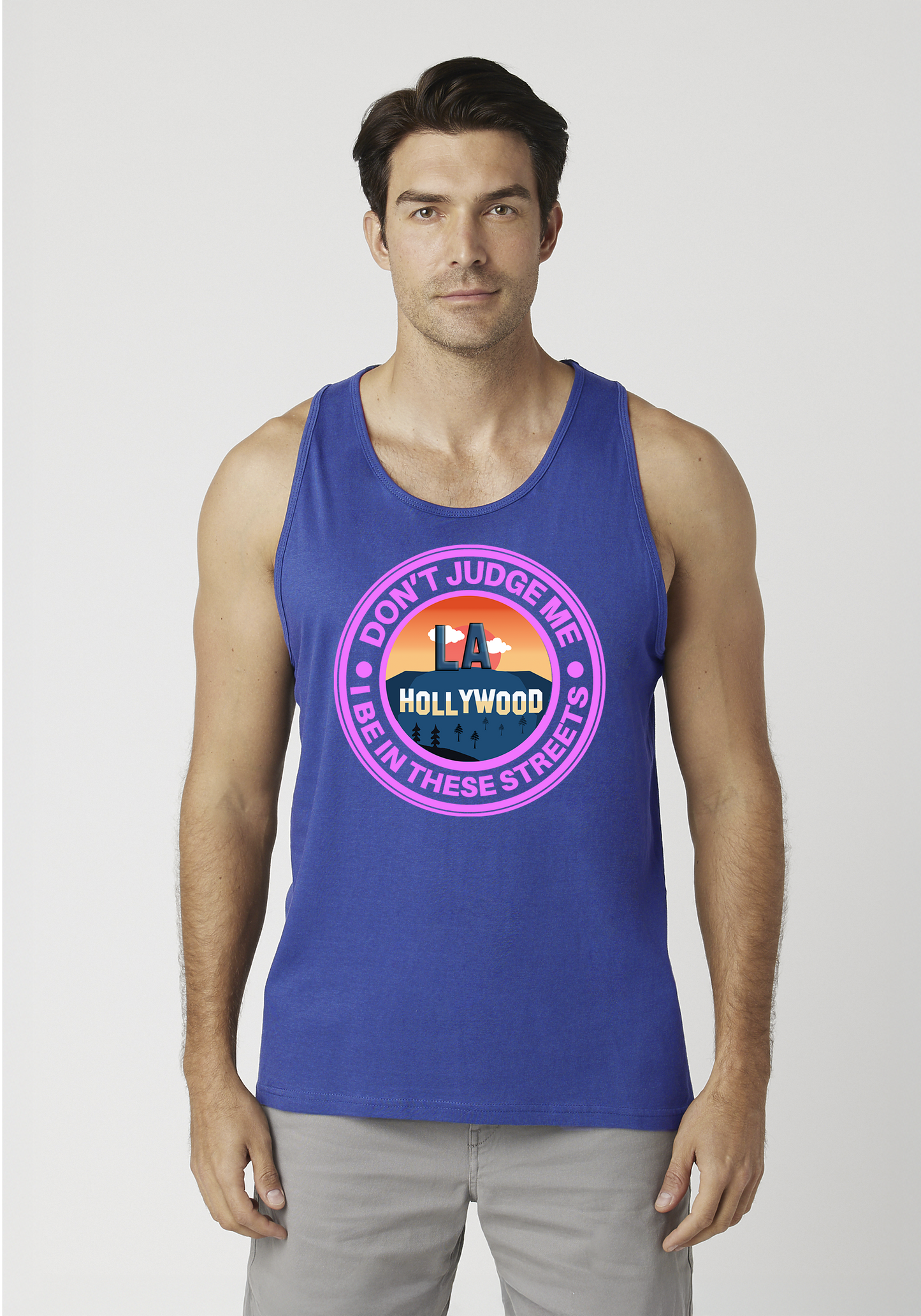 Royal Blue Men's Tank Top - Hollywood