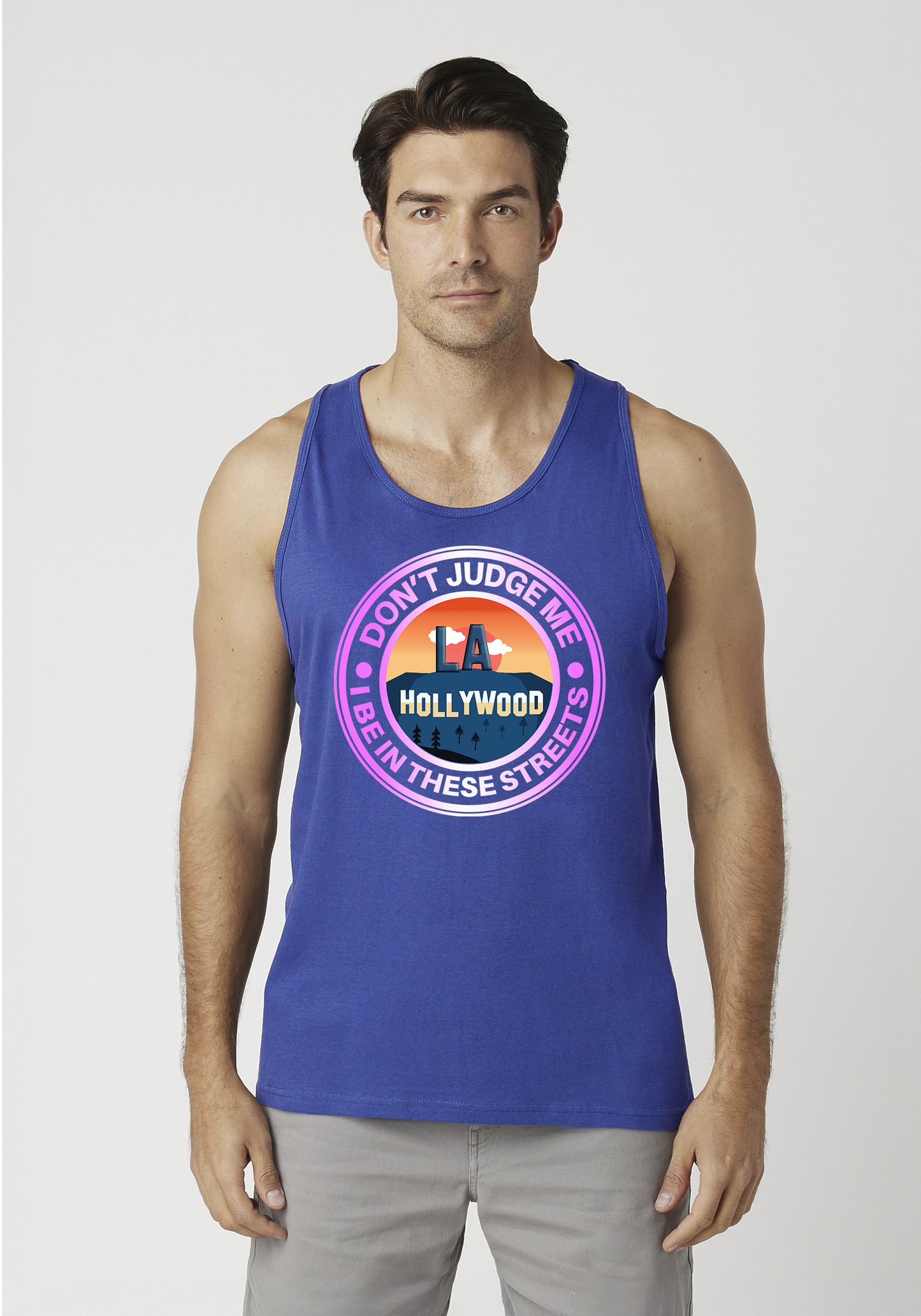 Royal Blue Men's Tank Top - Hollywood