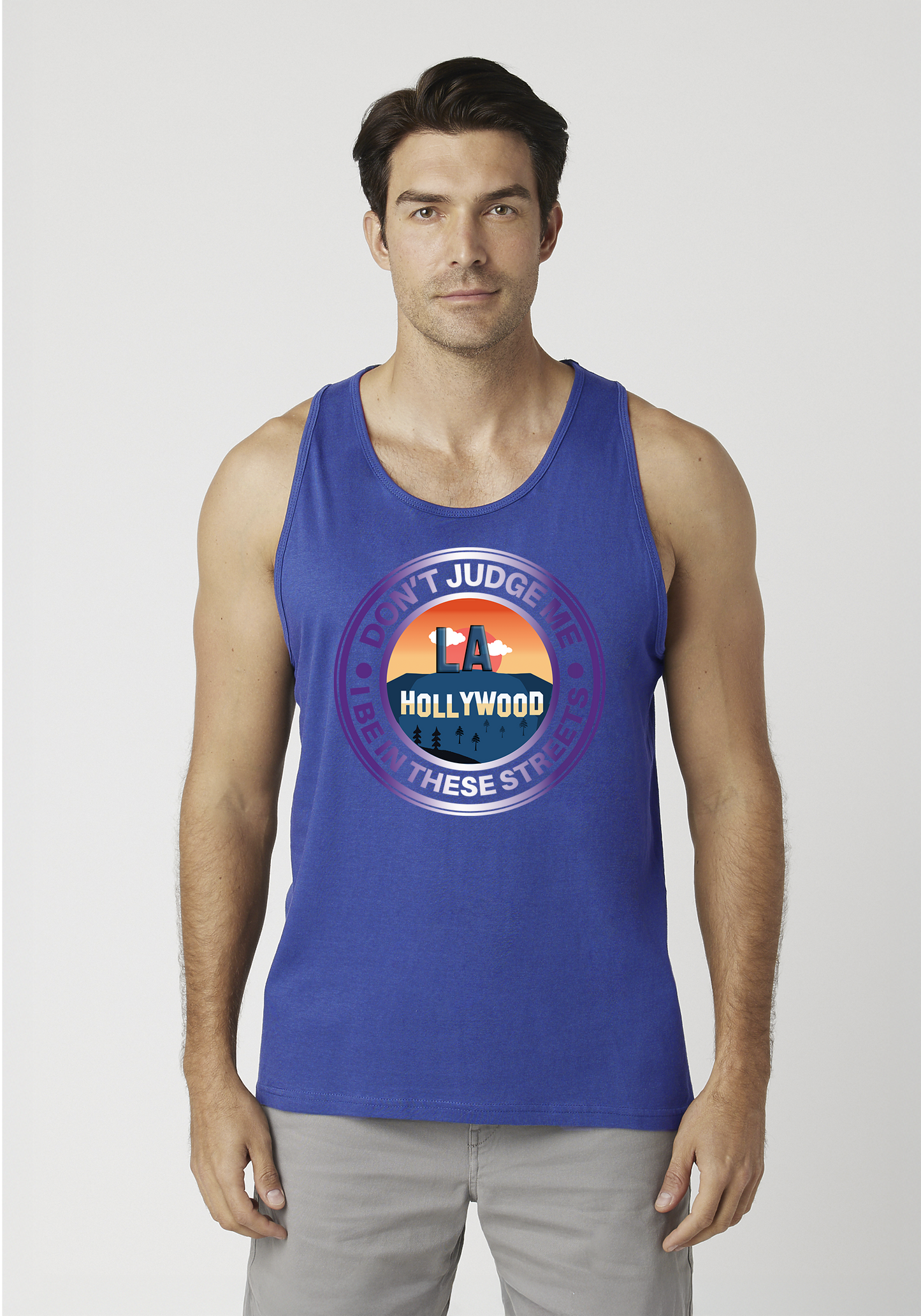 Royal Blue Men's Tank Top - Hollywood