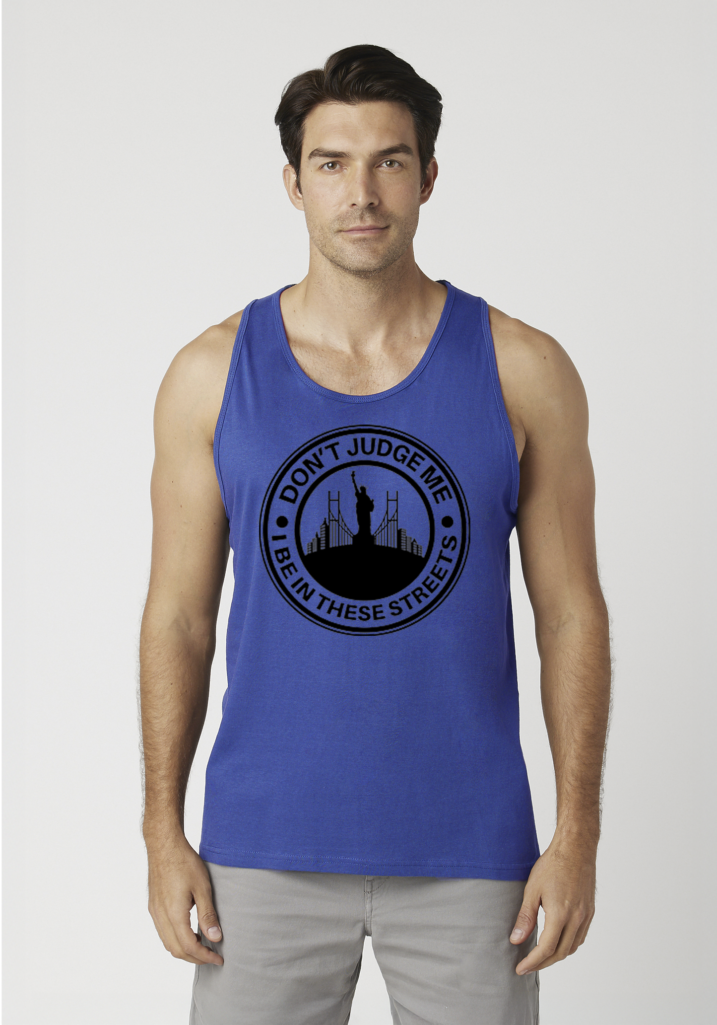 Royal Blue Men's Tank Top - The City