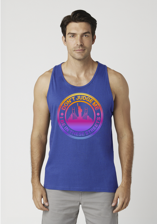 Royal Blue Men's Tank Top - The City