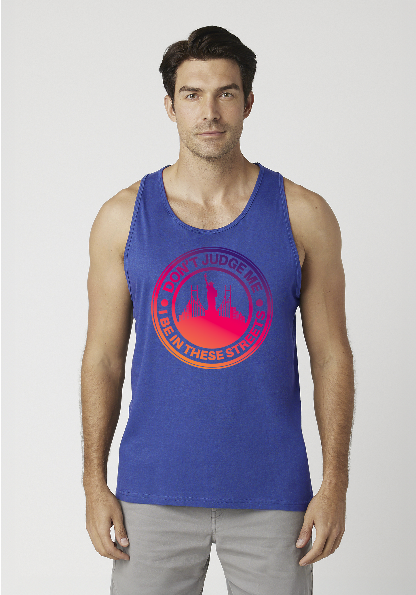 Royal Blue Men's Tank Top - The City