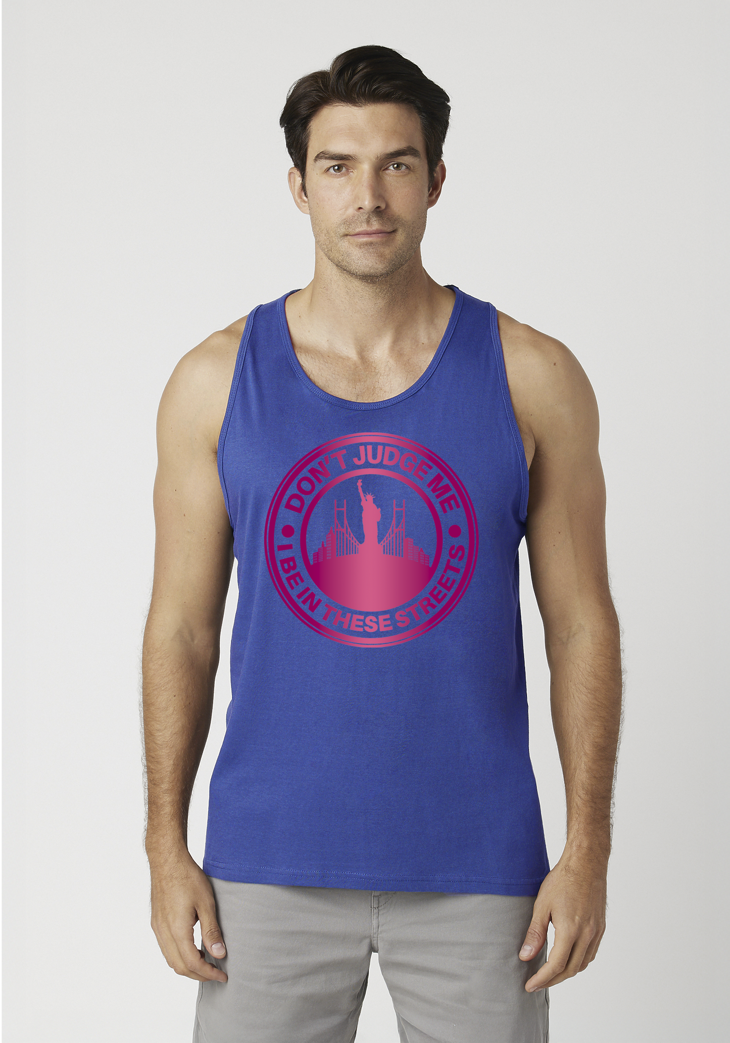 Royal Blue Men's Tank Top - The City
