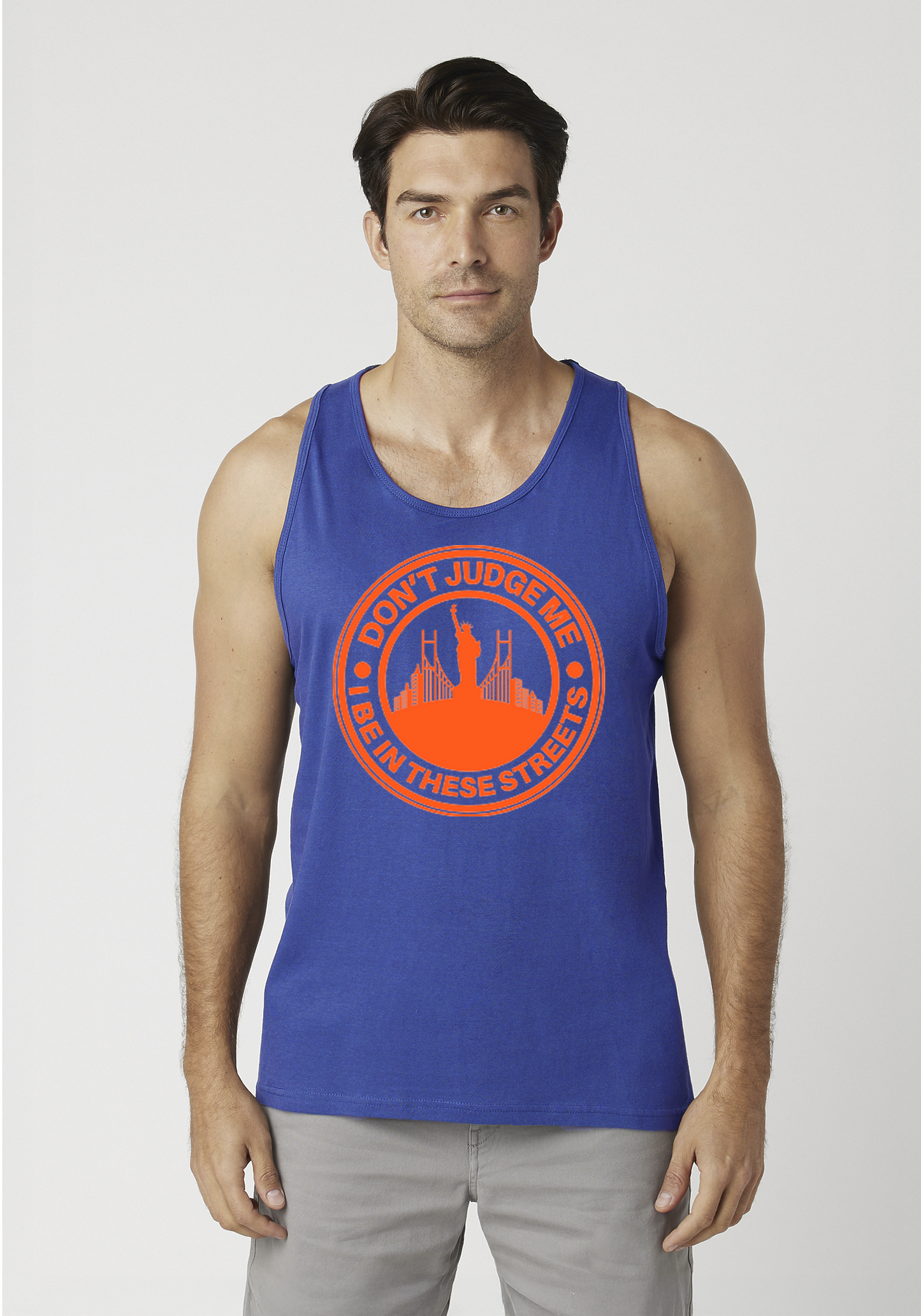 Royal Blue Men's Tank Top - The City