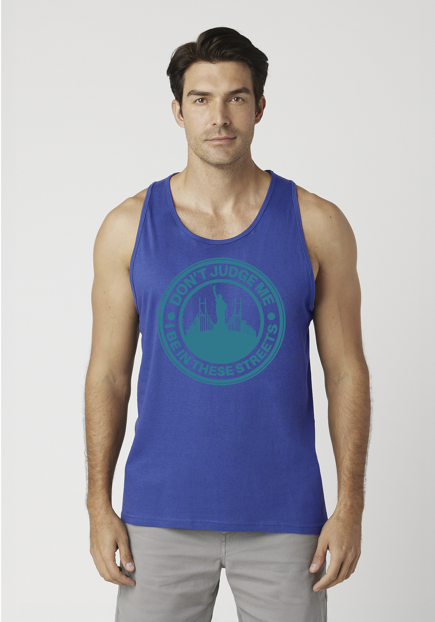 Royal Blue Men's Tank Top - The City