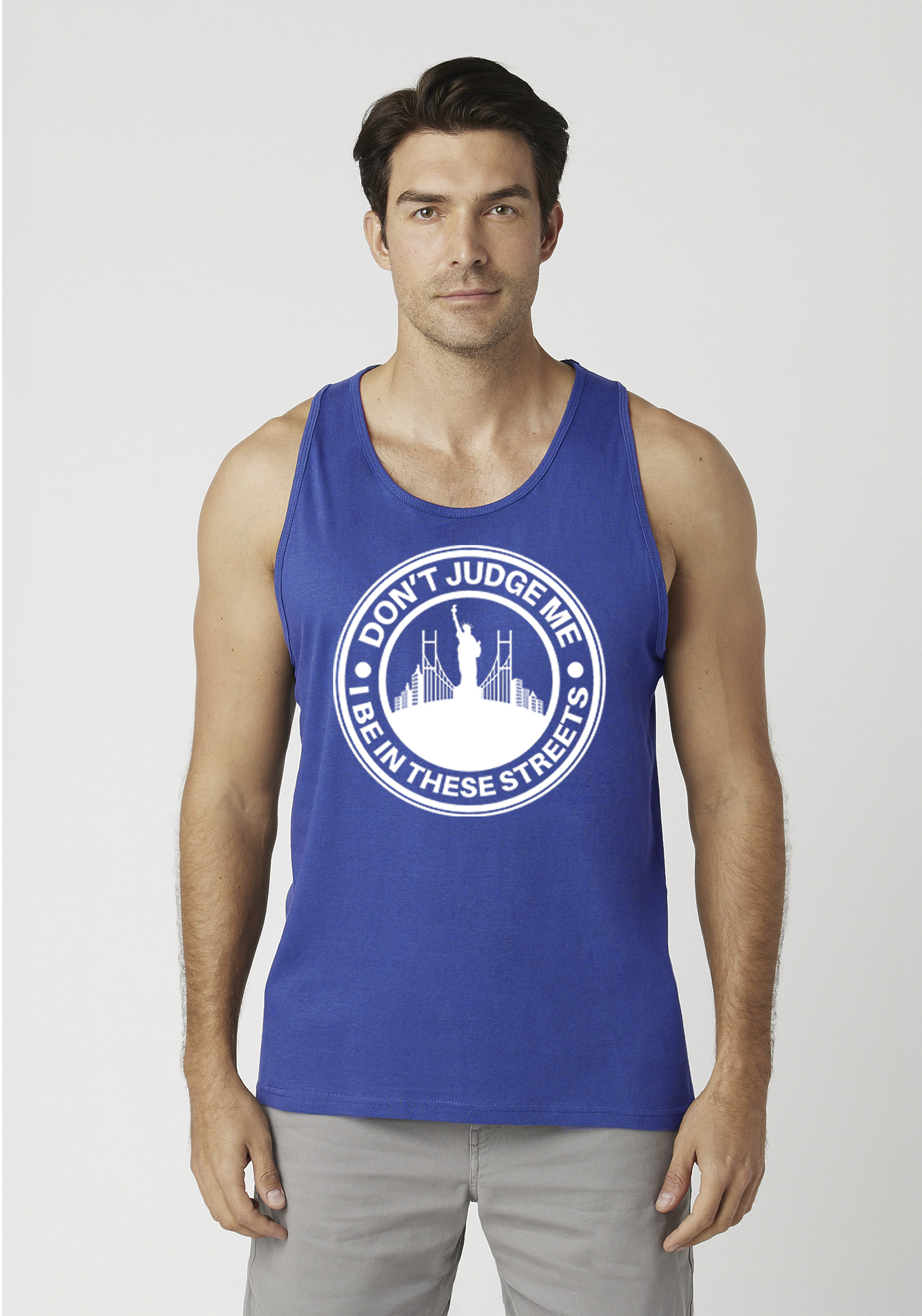 Royal Blue Men's Tank Top - The City