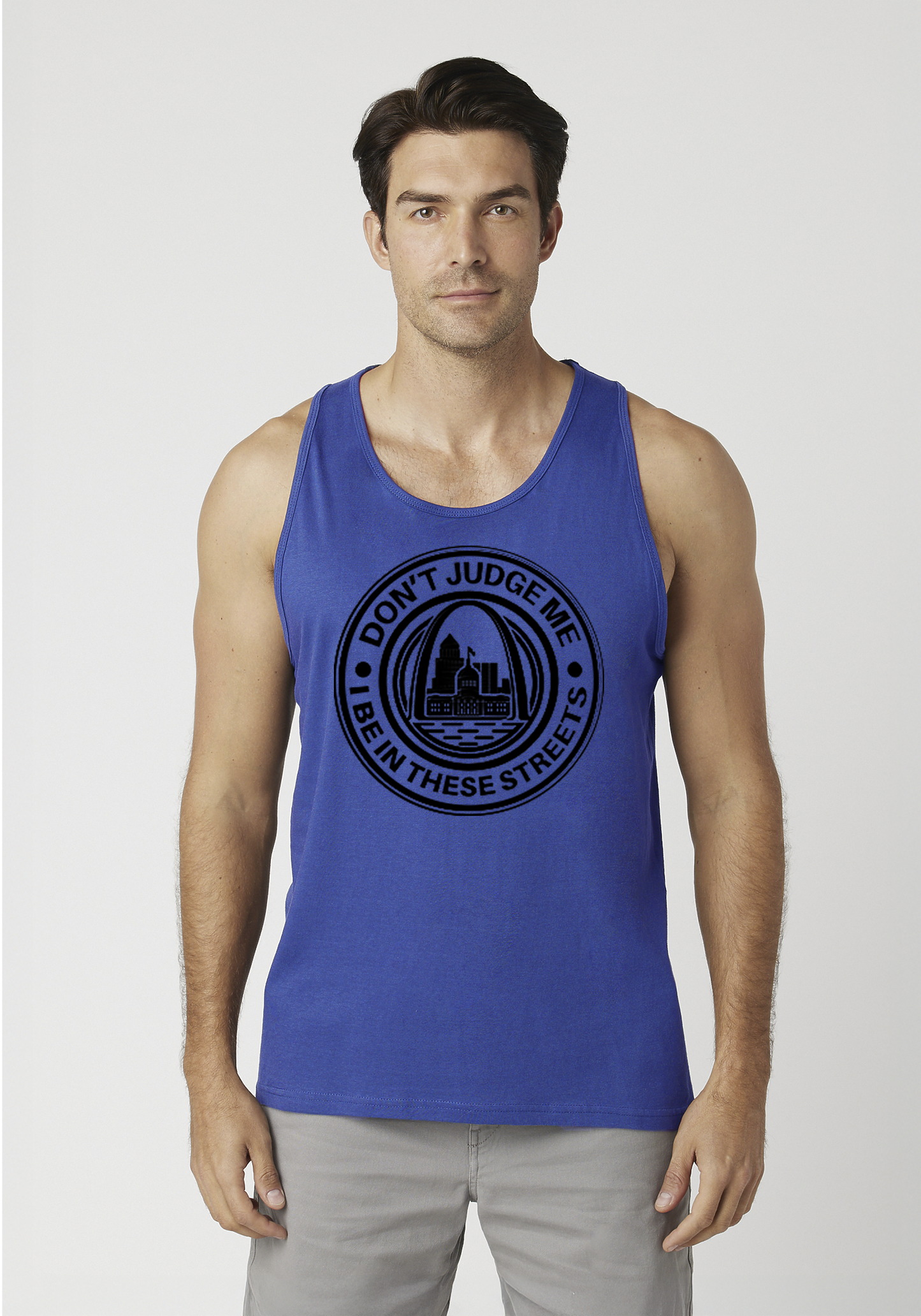 Royal Blue Men's Tank Top - The Lou