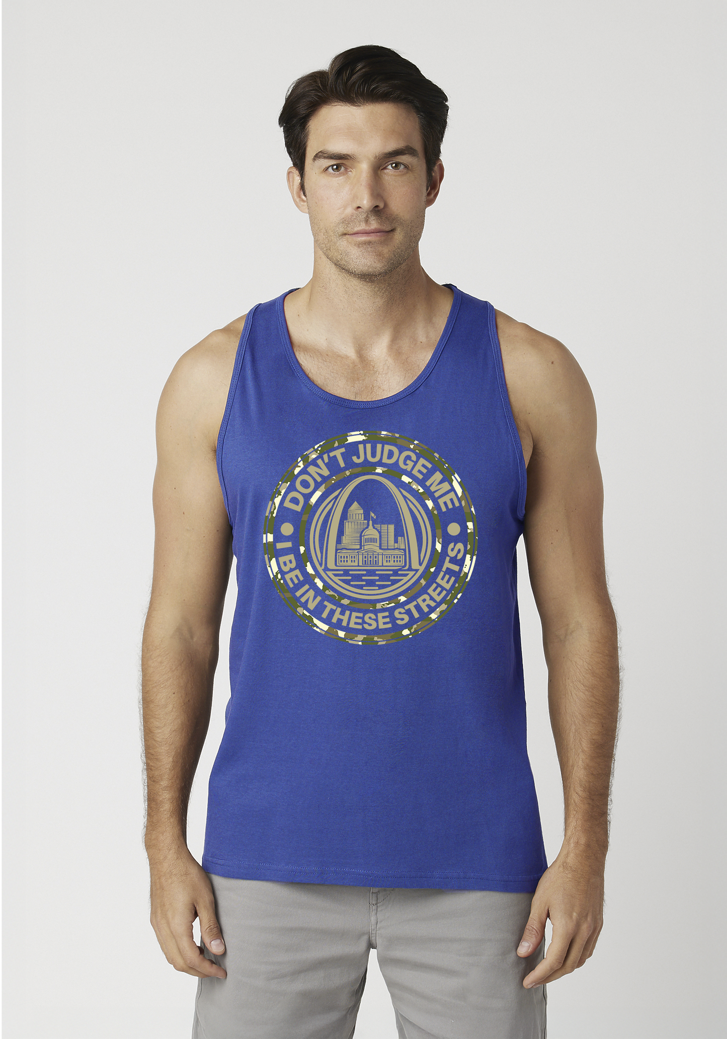 Royal Blue Men's Tank Top - The Lou