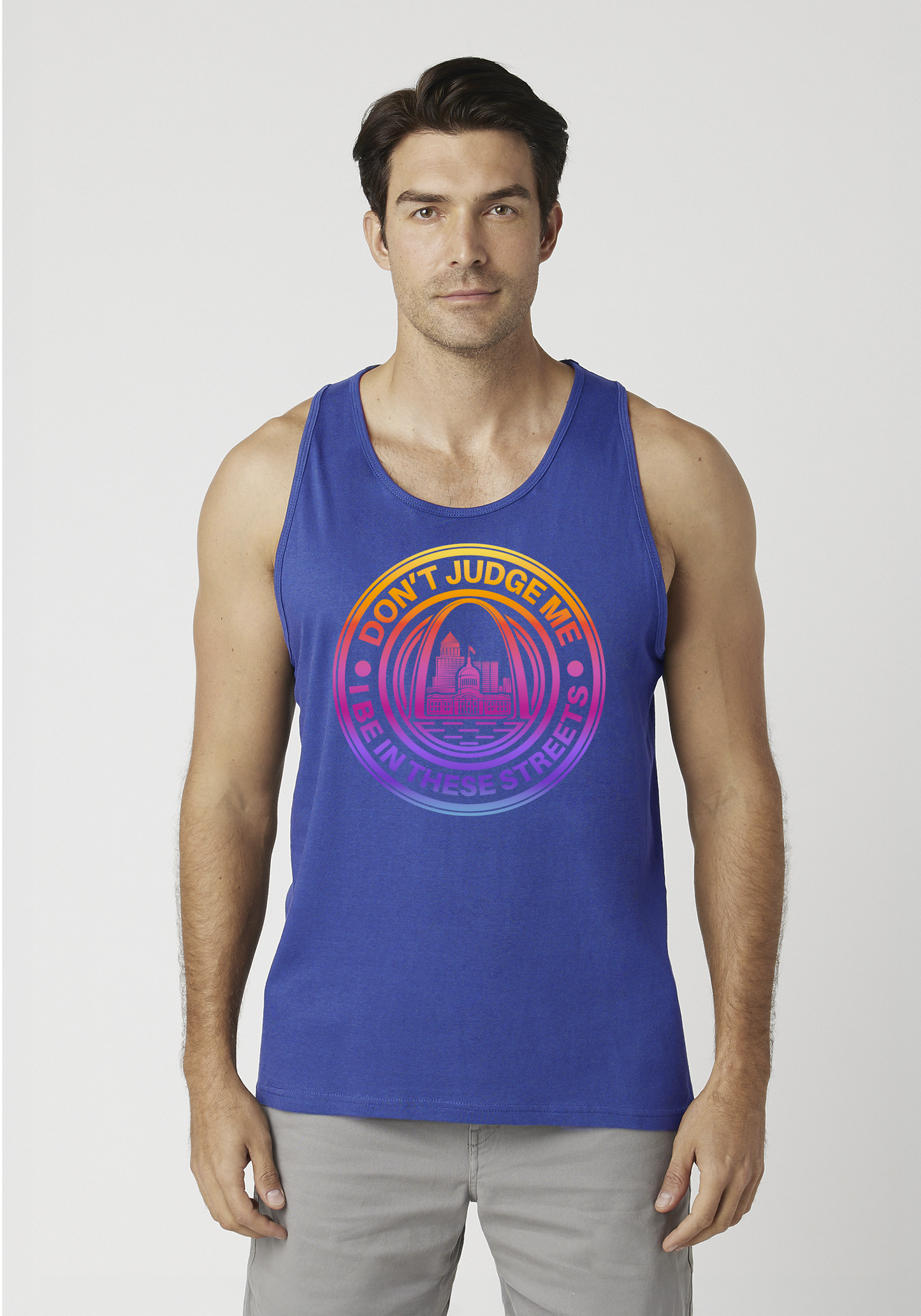 Royal Blue Men's Tank Top - The Lou