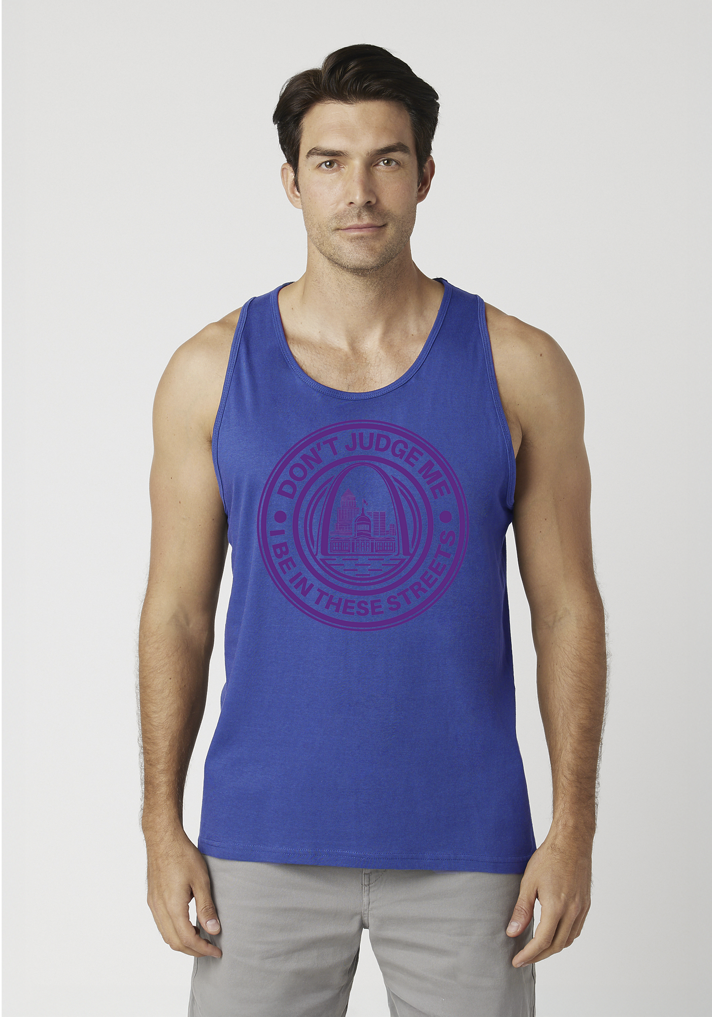 Royal Blue Men's Tank Top - The Lou