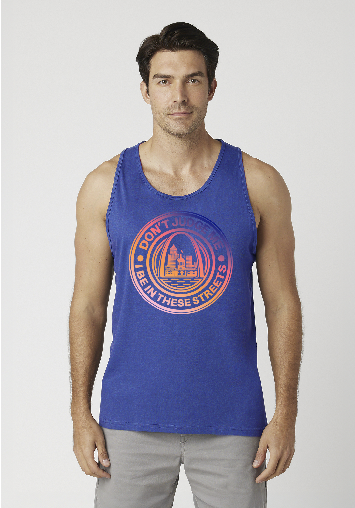 Royal Blue Men's Tank Top - The Lou