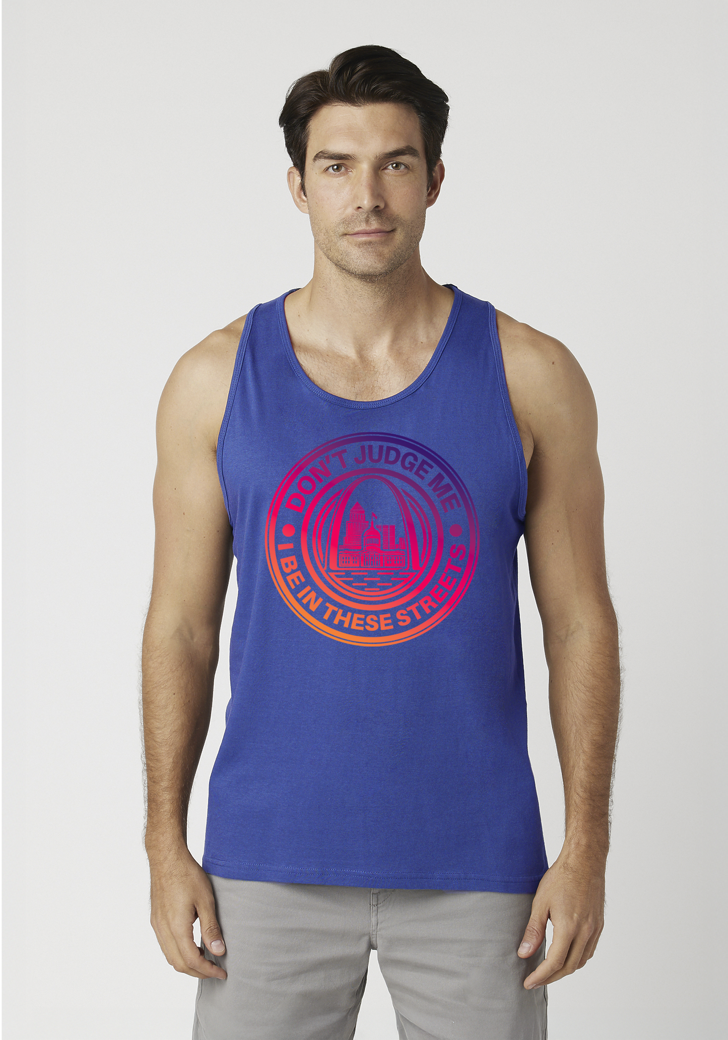 Royal Blue Men's Tank Top - The Lou