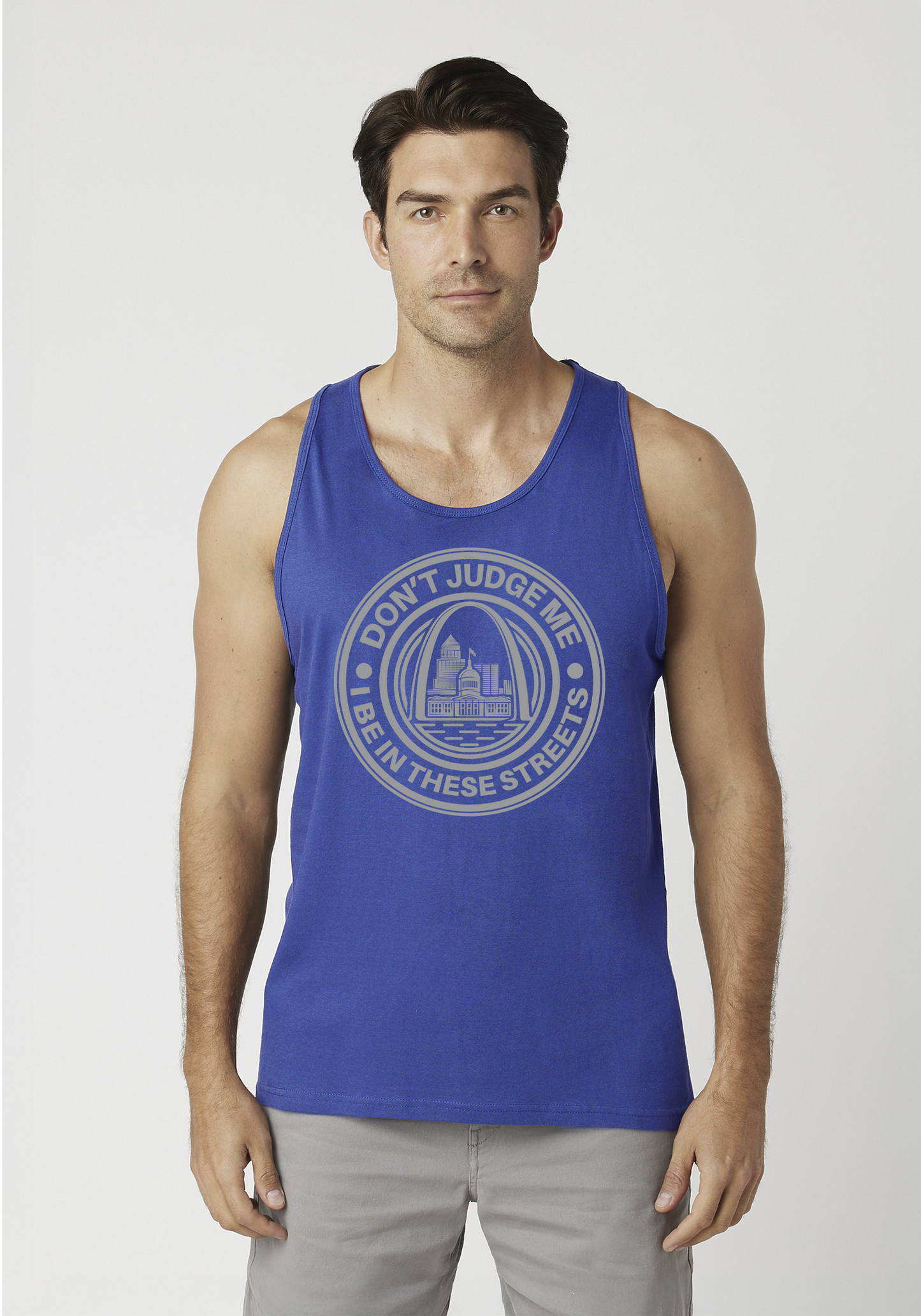 Royal Blue Men's Tank Top - The Lou