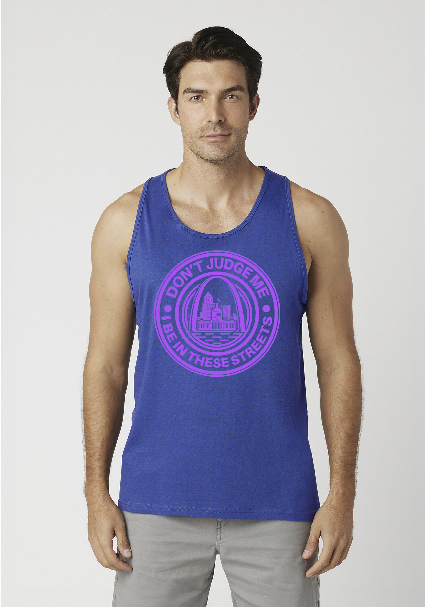 Royal Blue Men's Tank Top - The Lou