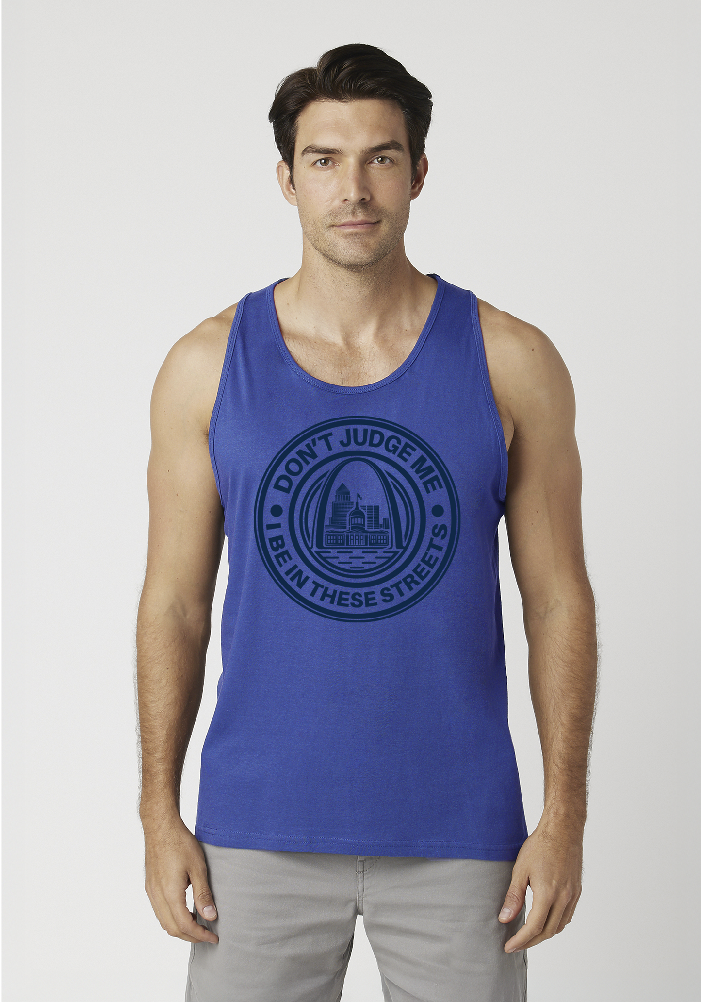 Royal Blue Men's Tank Top - The Lou