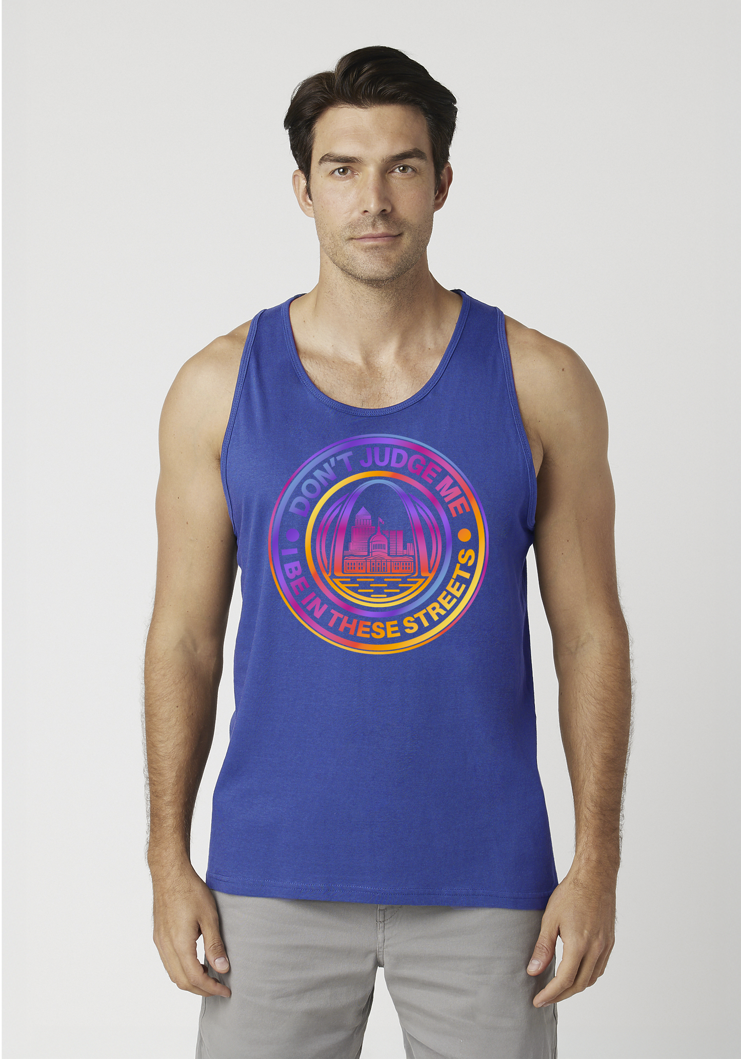 Royal Blue Men's Tank Top - The Lou